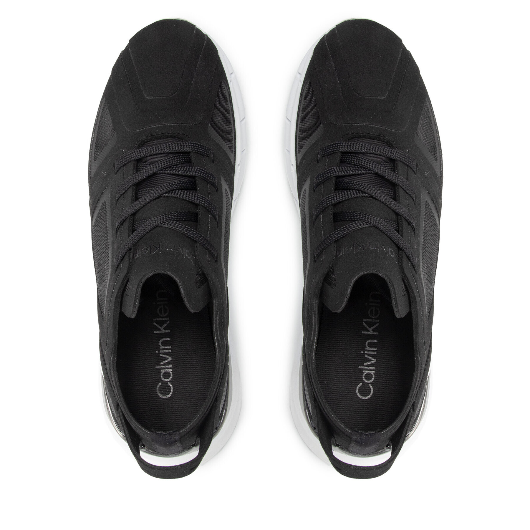 Calvin Klein Сникърси Wave Sole Runner HW0HW00676 Черен - Pepit.bg