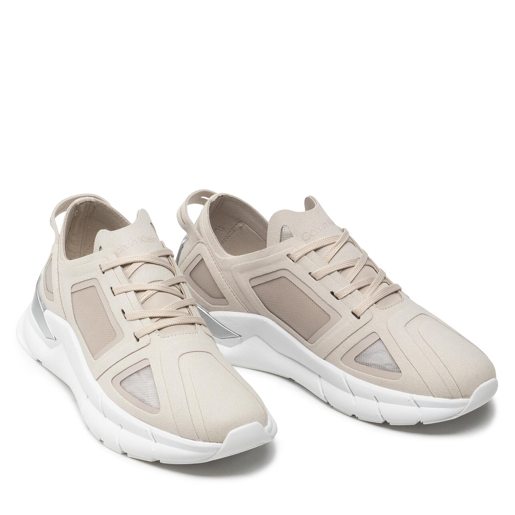 Calvin Klein Сникърси Wave Sole Runner HW0HW00676 Сив - Pepit.bg