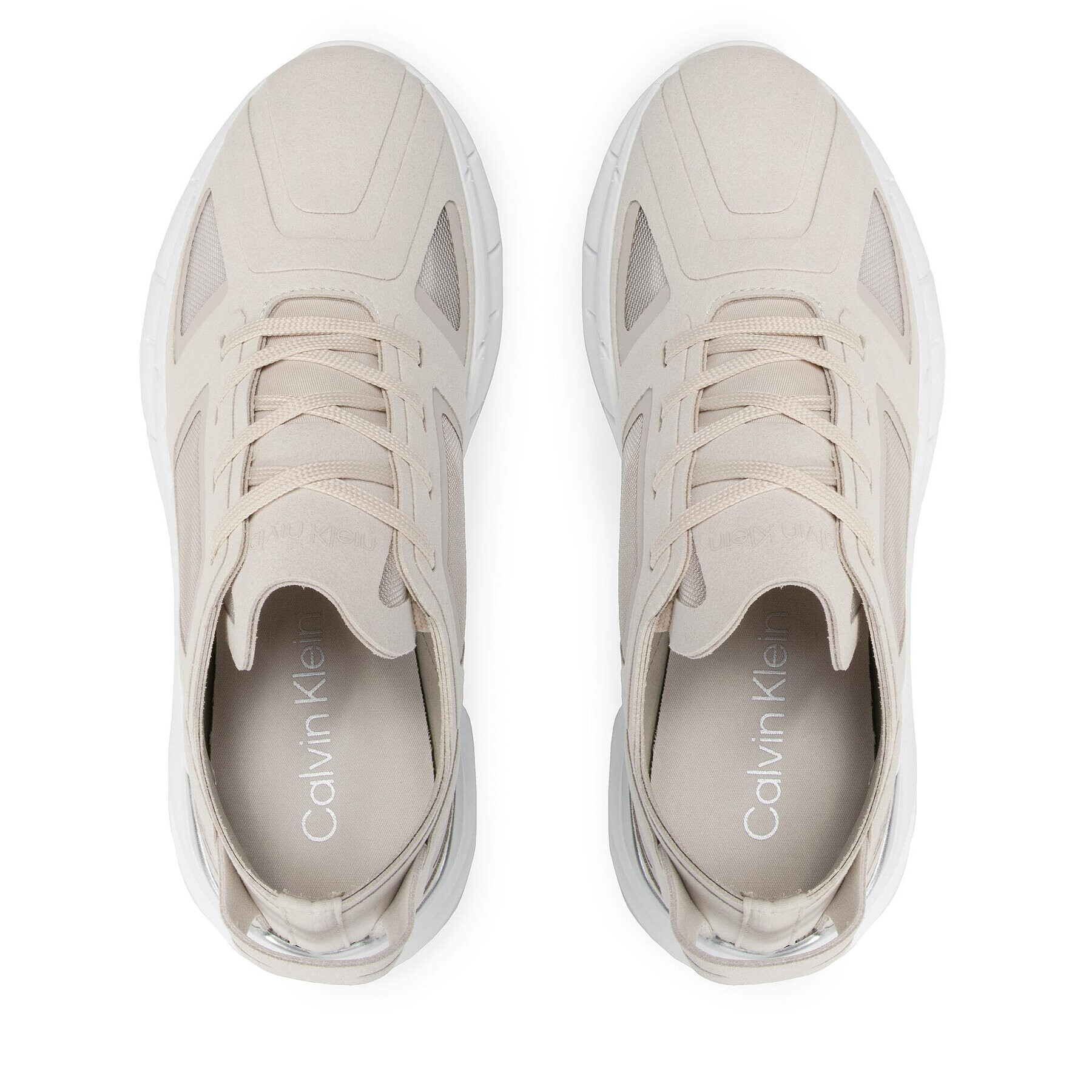 Calvin Klein Сникърси Wave Sole Runner HW0HW00676 Сив - Pepit.bg