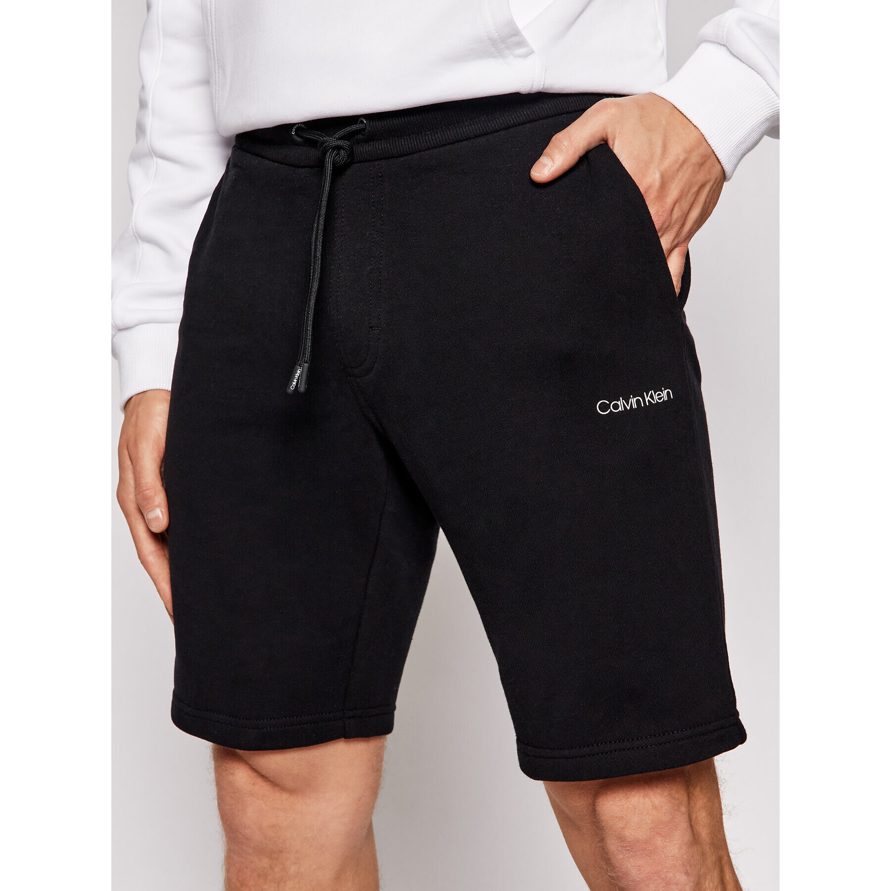 Calvin Klein Спортни шорти Small Logo K10K107142 Черен Regular Fit - Pepit.bg