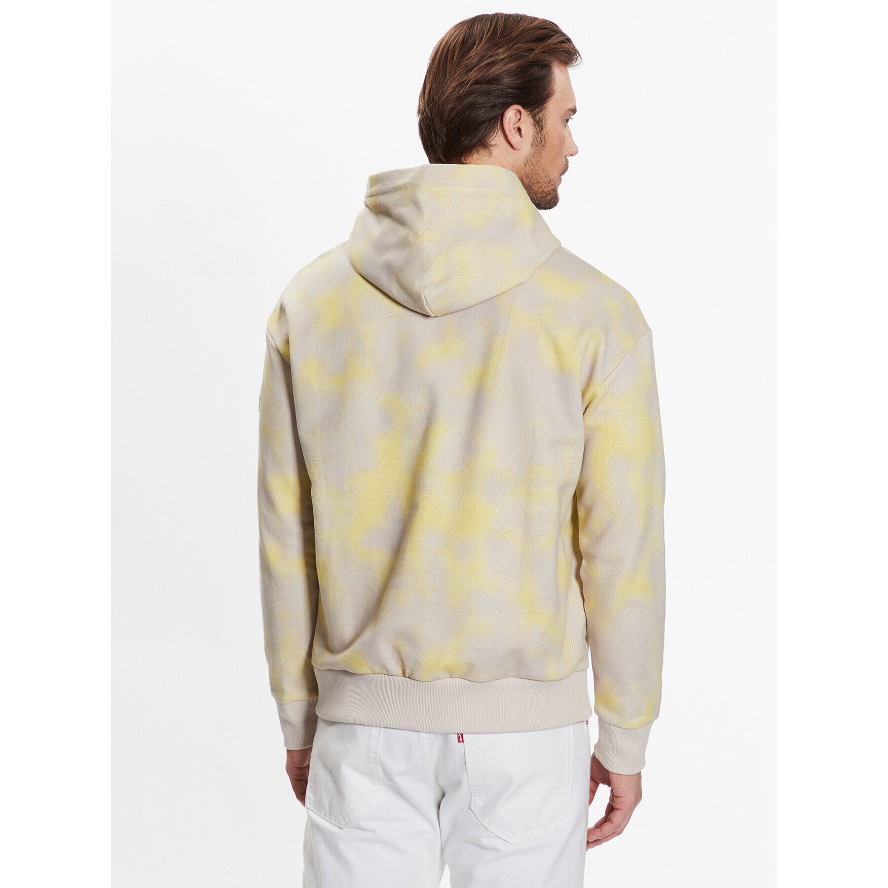 Calvin Klein Суитшърт Camo Aop Comfort Hoodie K10K111422 Жълт Regular Fit - Pepit.bg