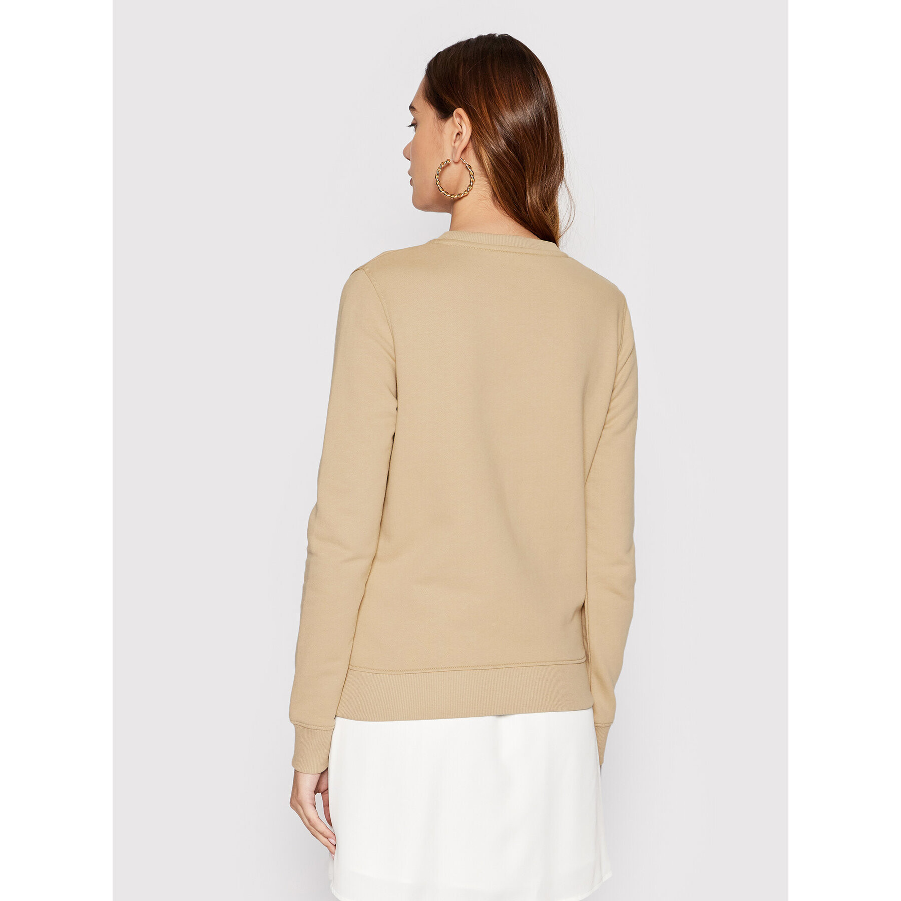 Calvin Klein Суитшърт Core Logo K20K202157 Бежов Regular Fit - Pepit.bg