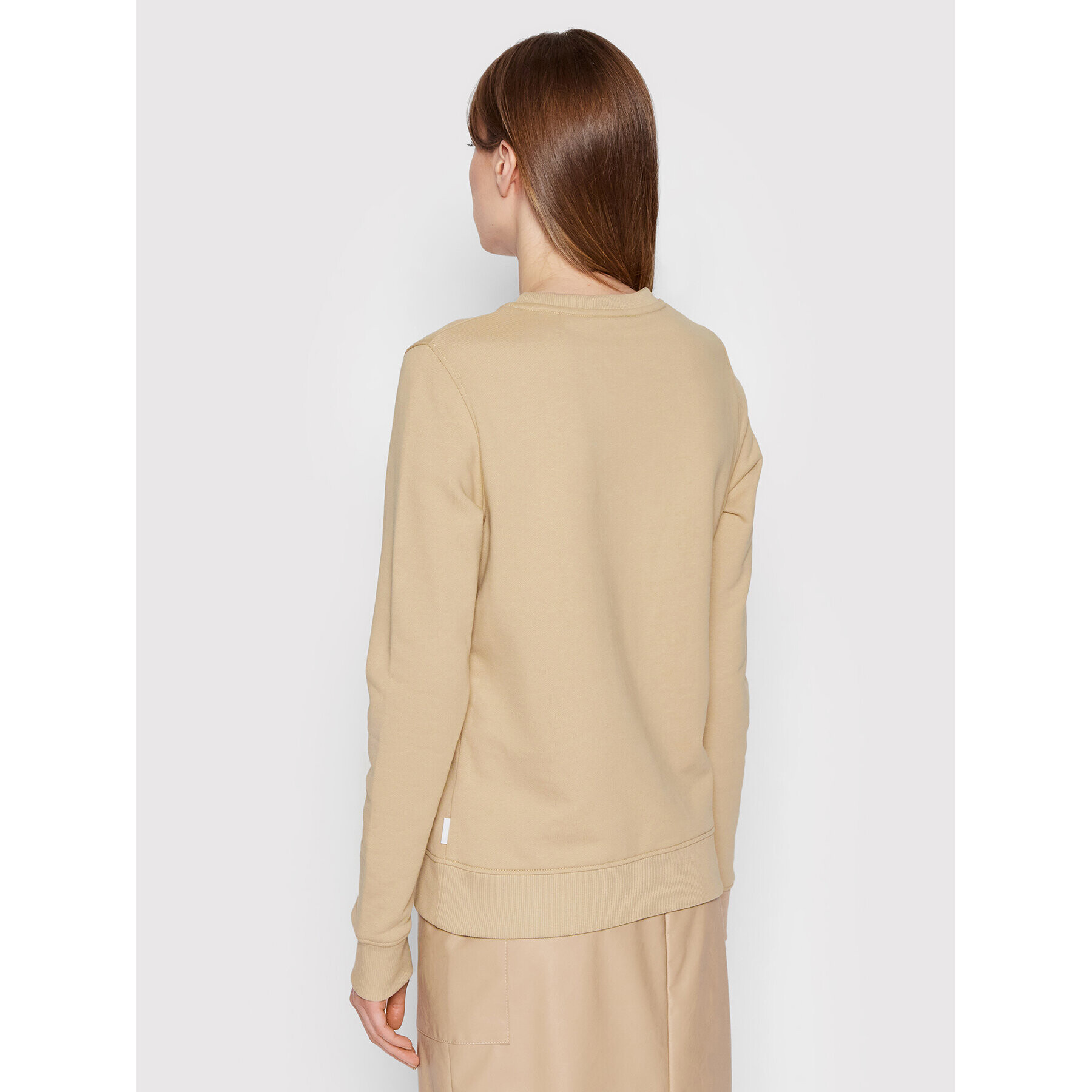 Calvin Klein Суитшърт Core Logo K20K202157 Бежов Regular Fit - Pepit.bg