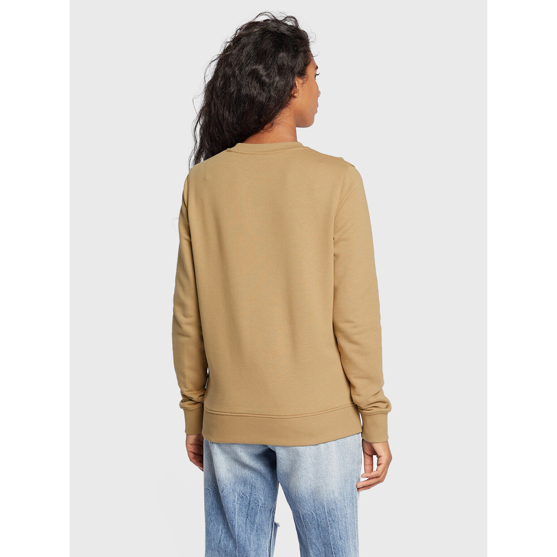 Calvin Klein Суитшърт Core Logo K20K202157 Бежов Regular Fit - Pepit.bg