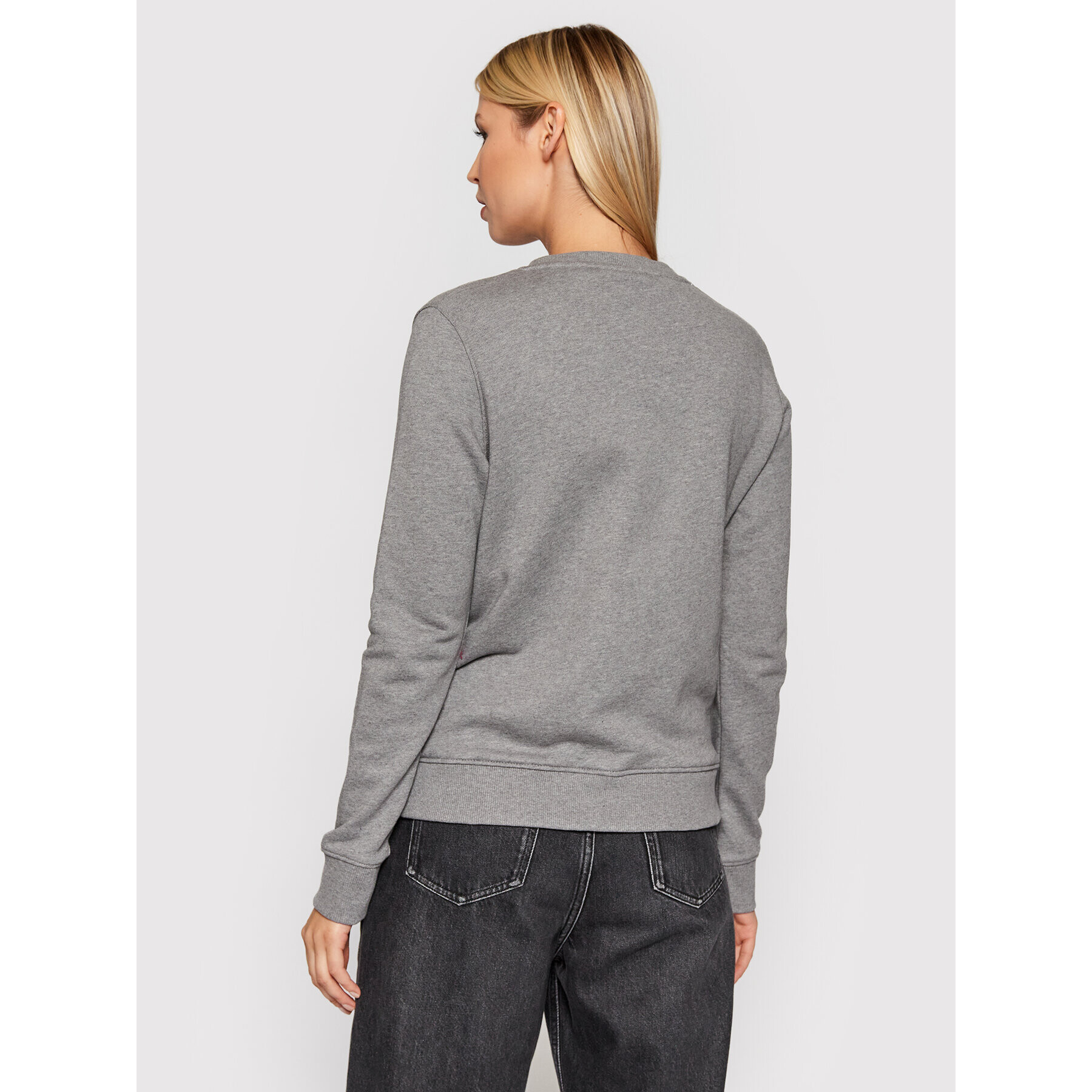 Calvin Klein Суитшърт Core Logo K20K202157 Сив Regular Fit - Pepit.bg