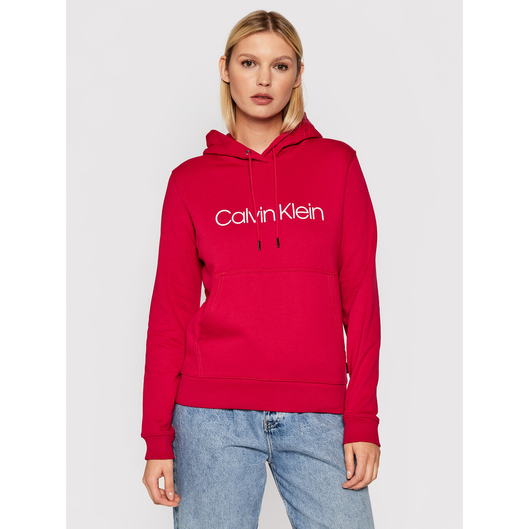 Calvin Klein Суитшърт Core Logo K20K202687 Розов Regular Fit - Pepit.bg
