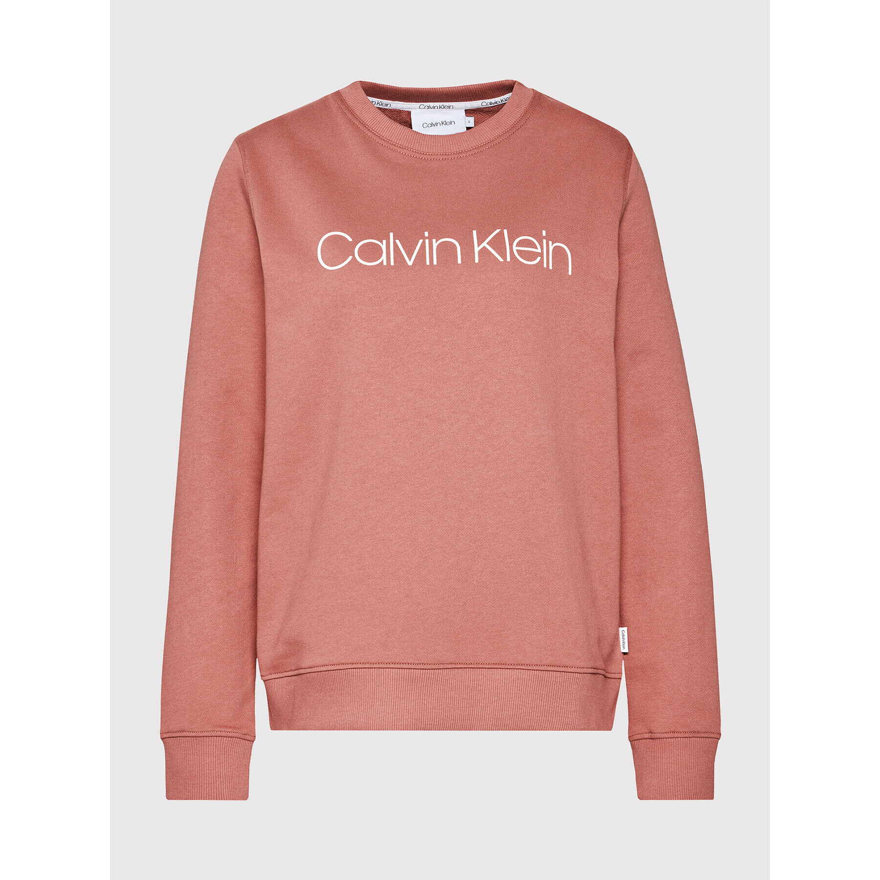 Calvin Klein Суитшърт Core Logo Ls K20K202157 Розов Regular Fit - Pepit.bg