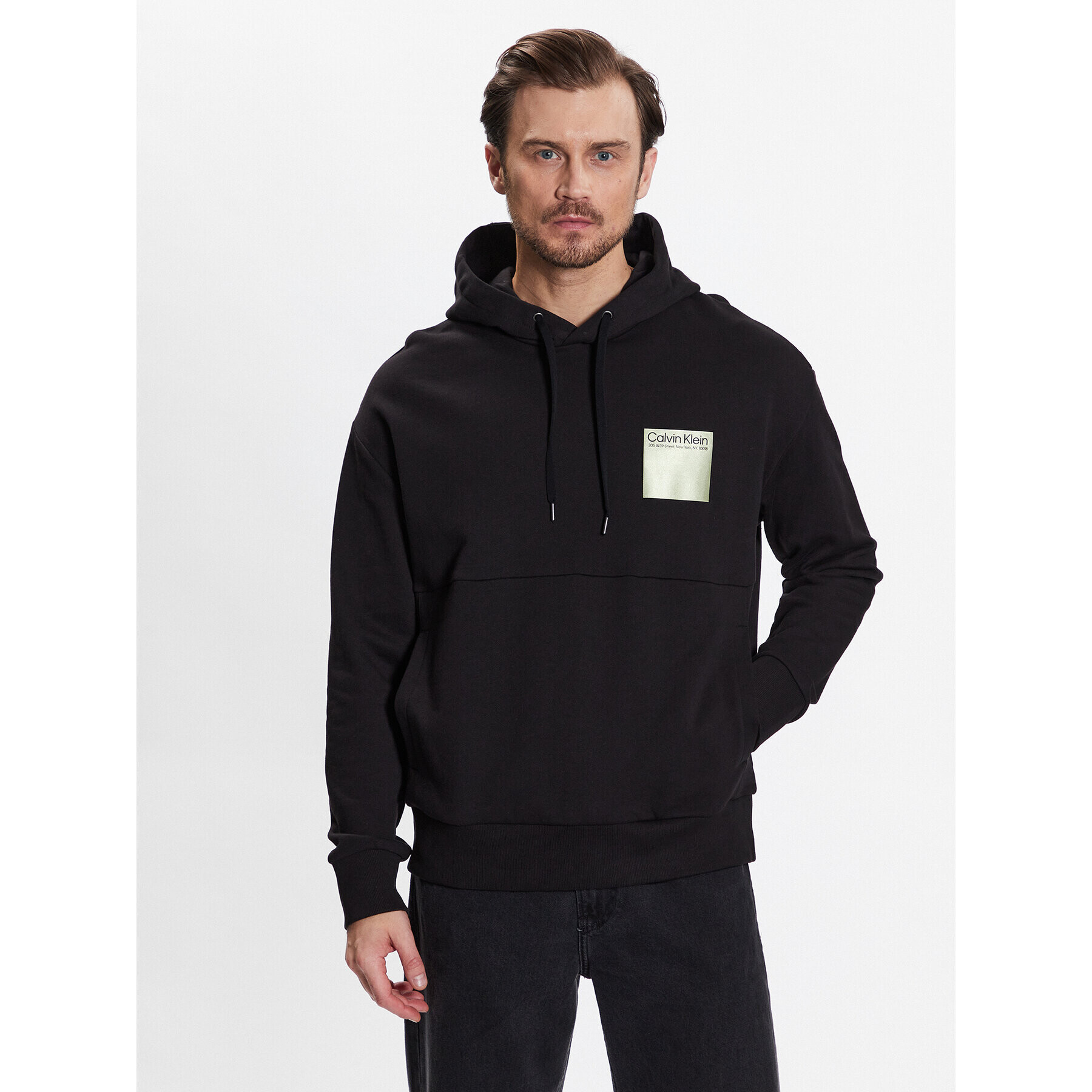 Calvin Klein Суитшърт Element Photo Back Comf Hoodie K10K111344 Черен Regular Fit - Pepit.bg