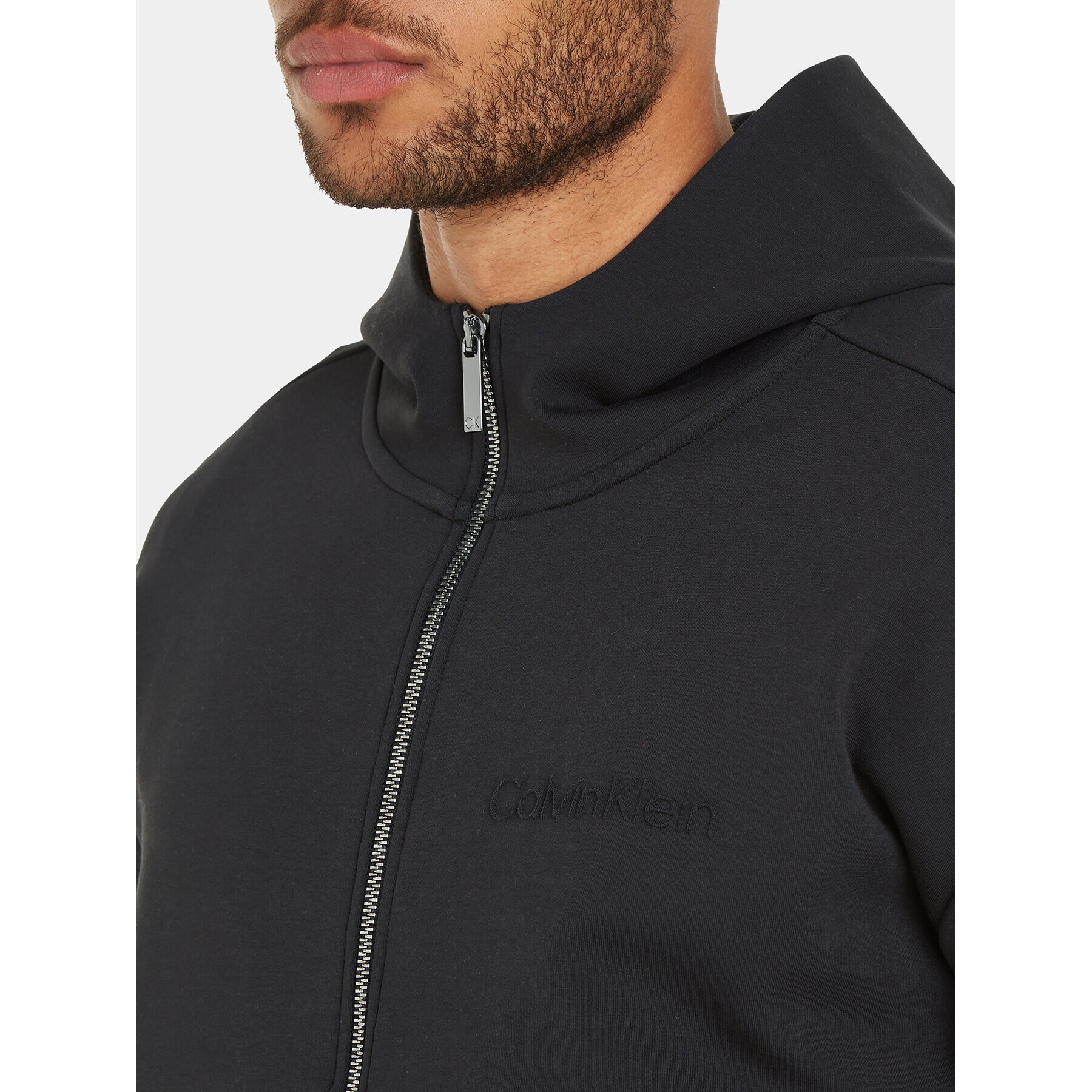 Calvin Klein Суитшърт Embossed K10K112197 Черен Regular Fit - Pepit.bg