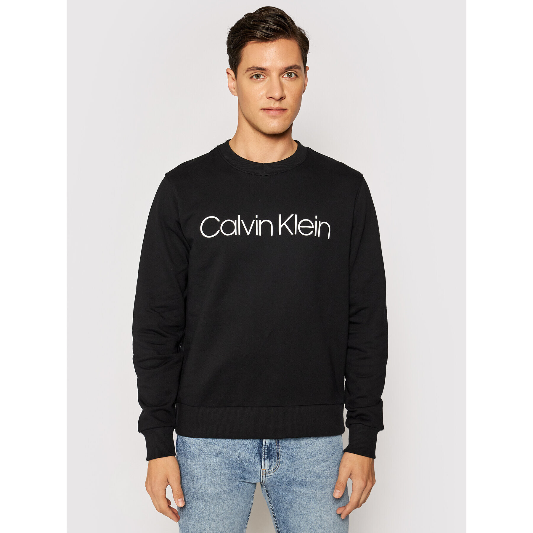 Calvin Klein Суитшърт K10K104059 Черен Regular Fit - Pepit.bg