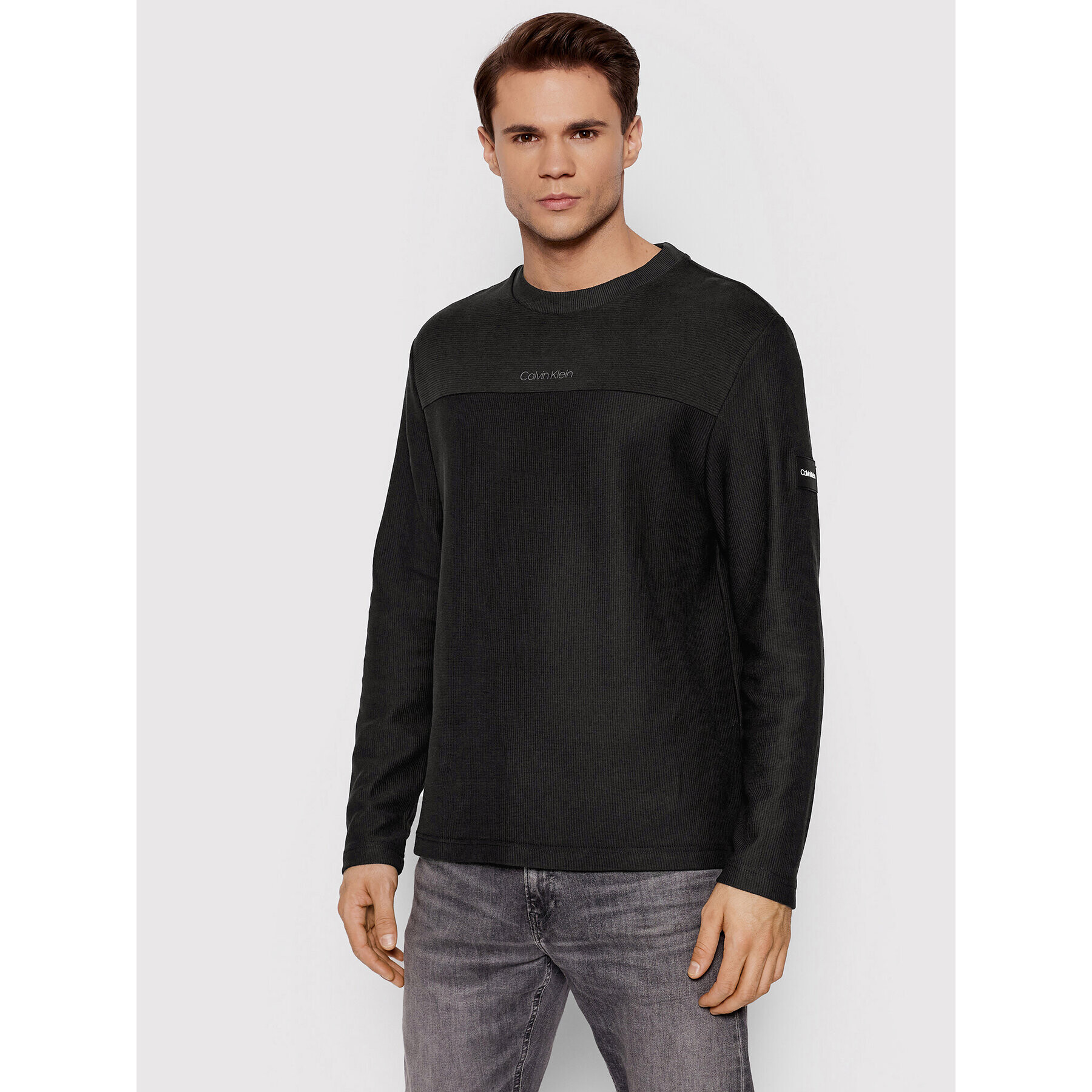 Calvin Klein Суитшърт K10K108184 Черен Regular Fit - Pepit.bg
