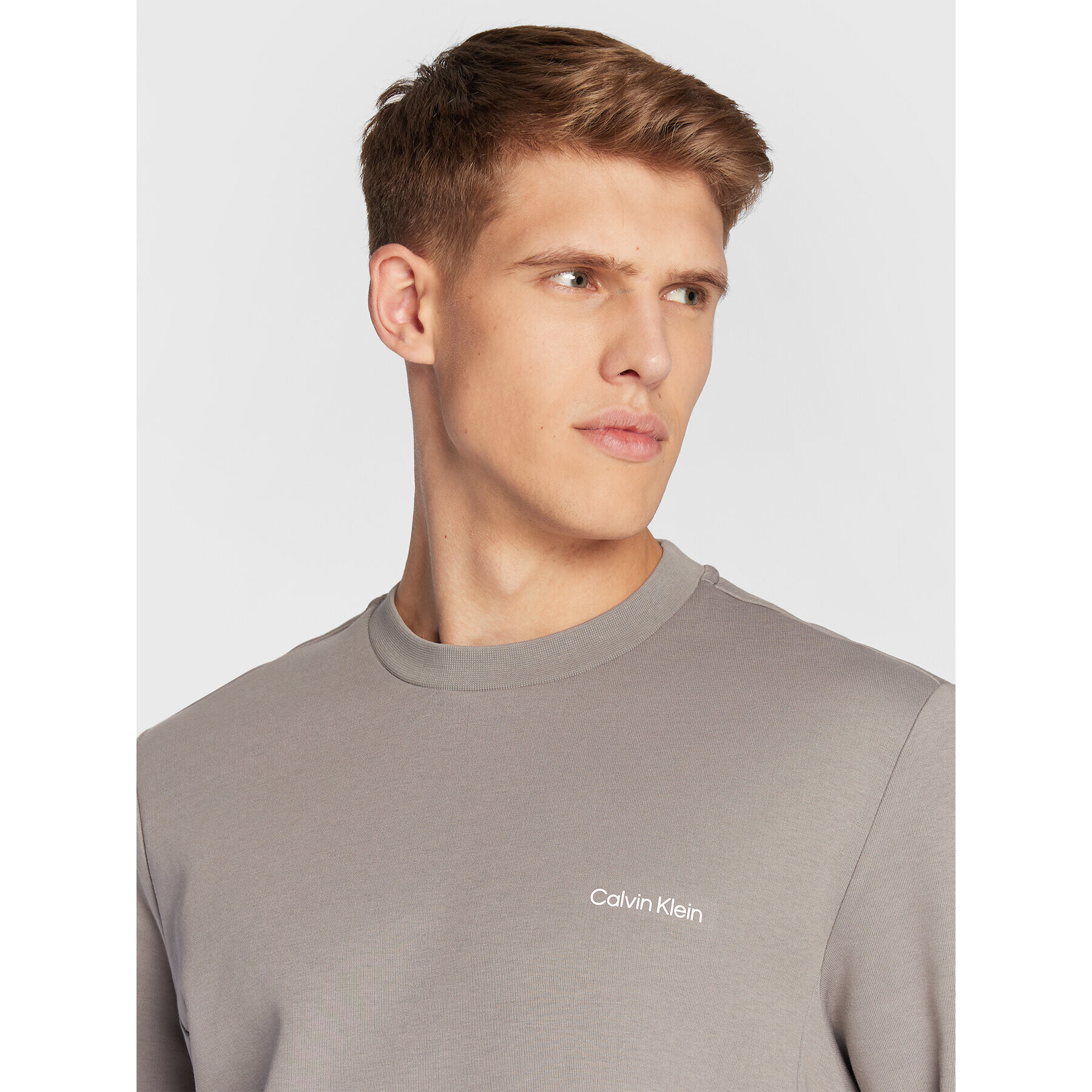 Calvin Klein Суитшърт K10K109926 Сив Relaxed Fit - Pepit.bg