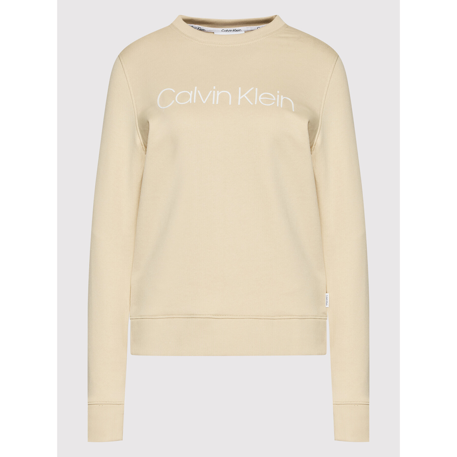 Calvin Klein Суитшърт K20K202157 Бежов Regular Fit - Pepit.bg