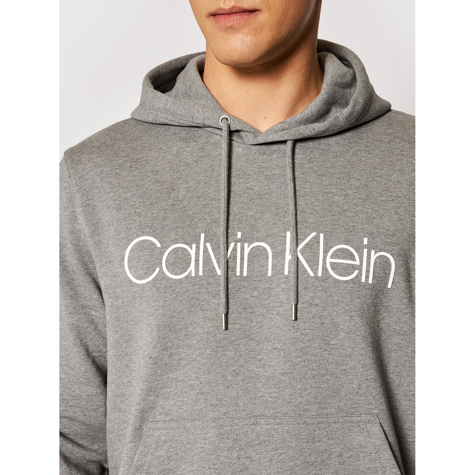 Calvin Klein Суитшърт Logo K10K104060 Сив Regular Fit - Pepit.bg