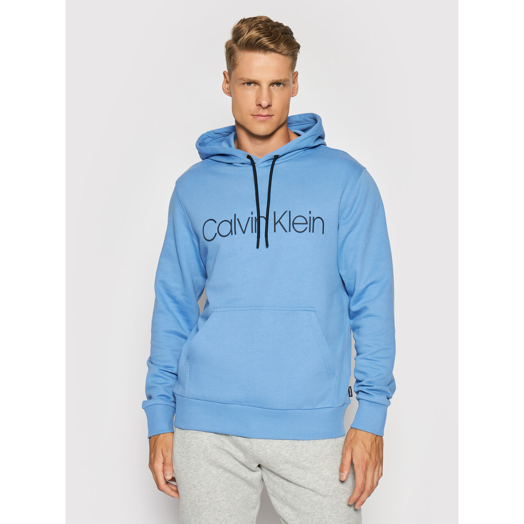 Calvin Klein Суитшърт Logo K10K107033 Син Regular Fit - Pepit.bg