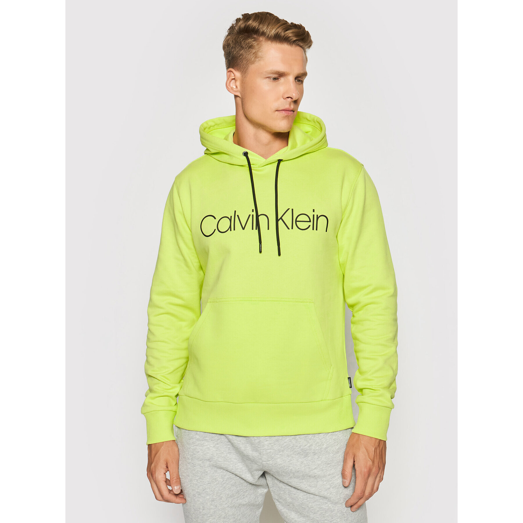 Calvin Klein Суитшърт Logo K10K107033 Зелен Regular Fit - Pepit.bg