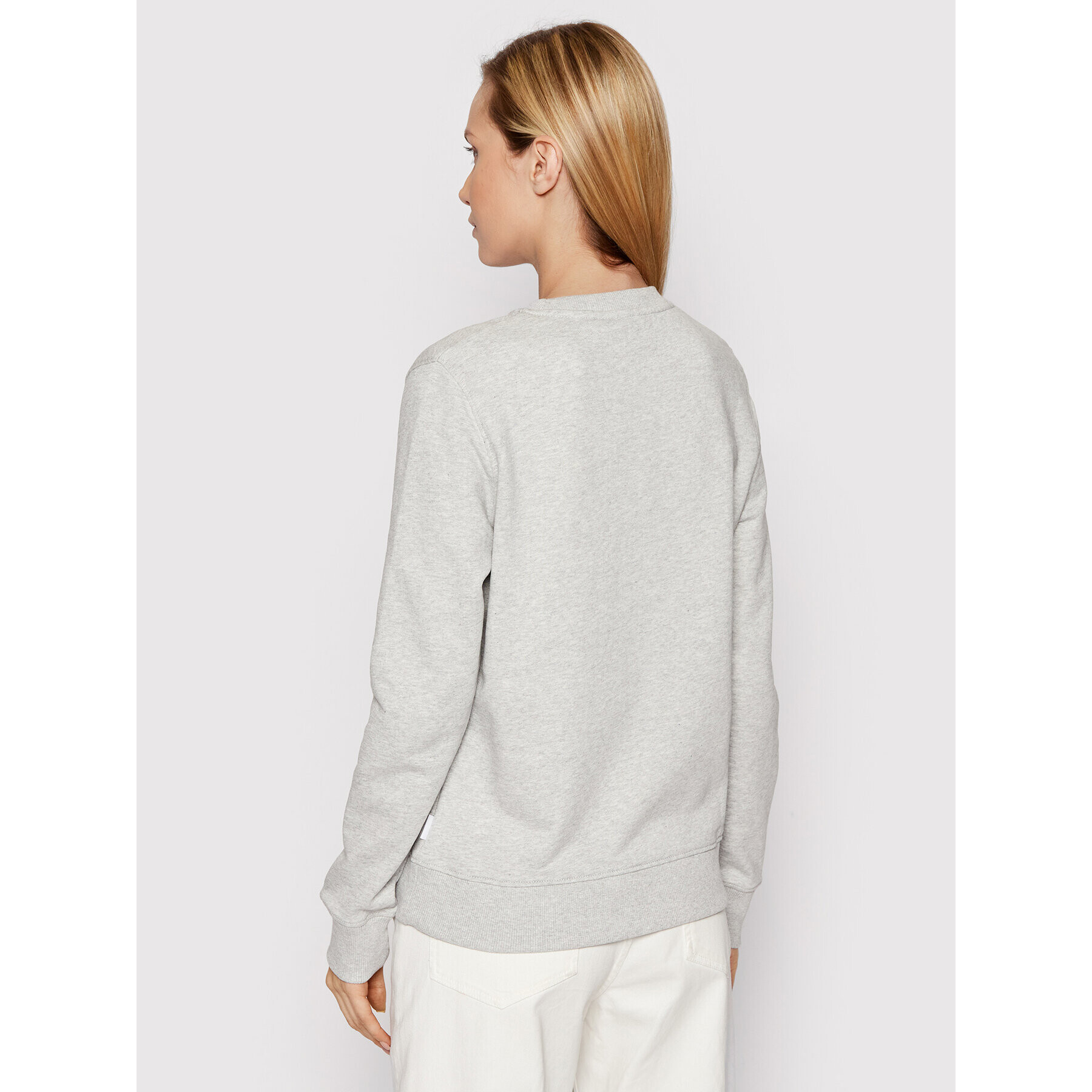Calvin Klein Суитшърт Ls Core Logo K20K202157 Сив Regular Fit - Pepit.bg