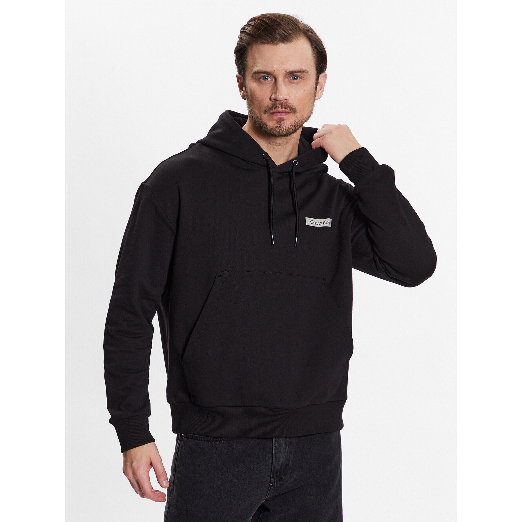 Calvin Klein Суитшърт Matte Back Logo Comfort Hoodie K10K111343 Черен Regular Fit - Pepit.bg