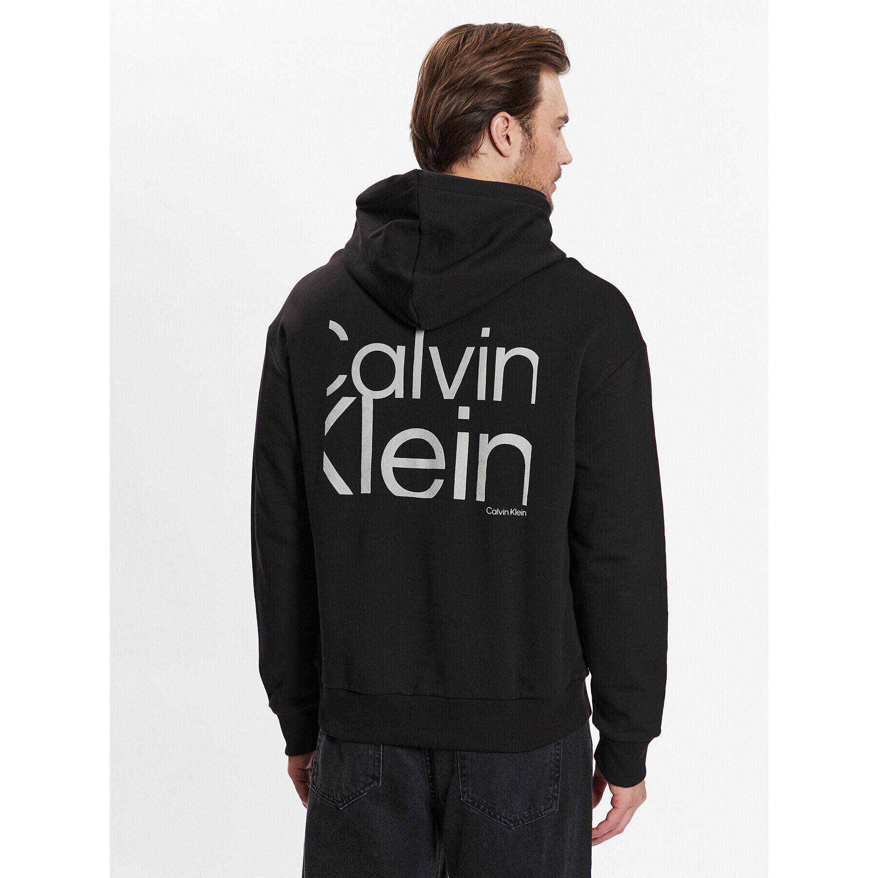 Calvin Klein Суитшърт Matte Back Logo Comfort Hoodie K10K111343 Черен Regular Fit - Pepit.bg