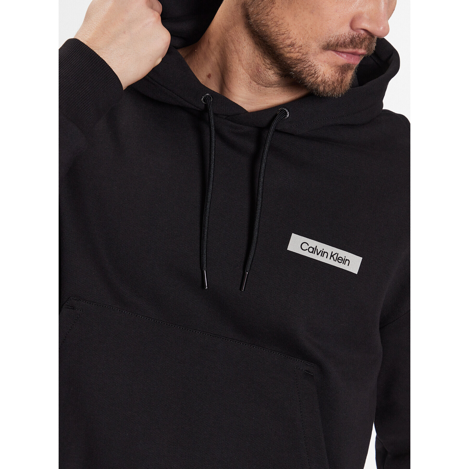 Calvin Klein Суитшърт Matte Back Logo Comfort Hoodie K10K111343 Черен Regular Fit - Pepit.bg