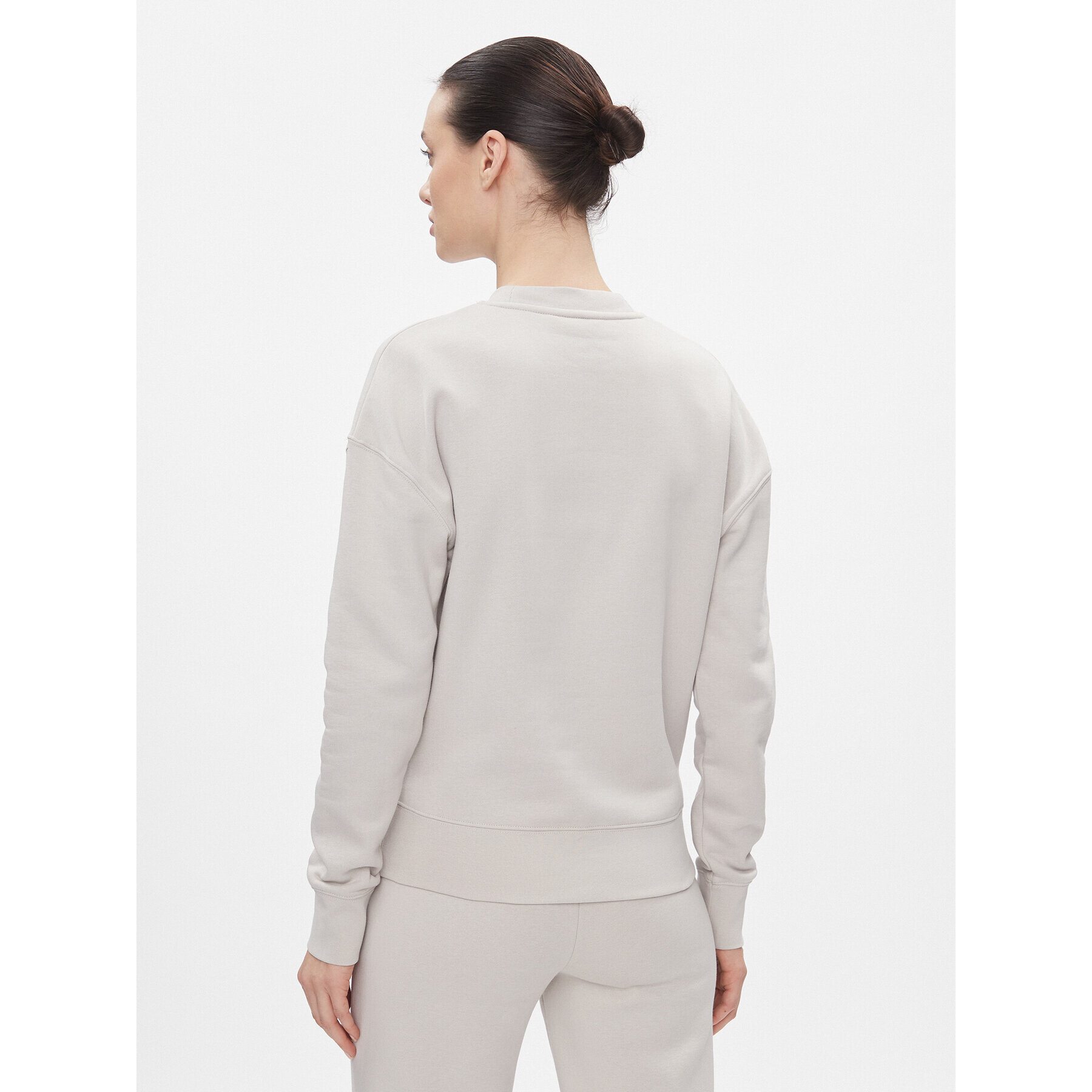 Calvin Klein Суитшърт Metallic Micro Logo Sweatshirt K20K206961 Бежов Regular Fit - Pepit.bg