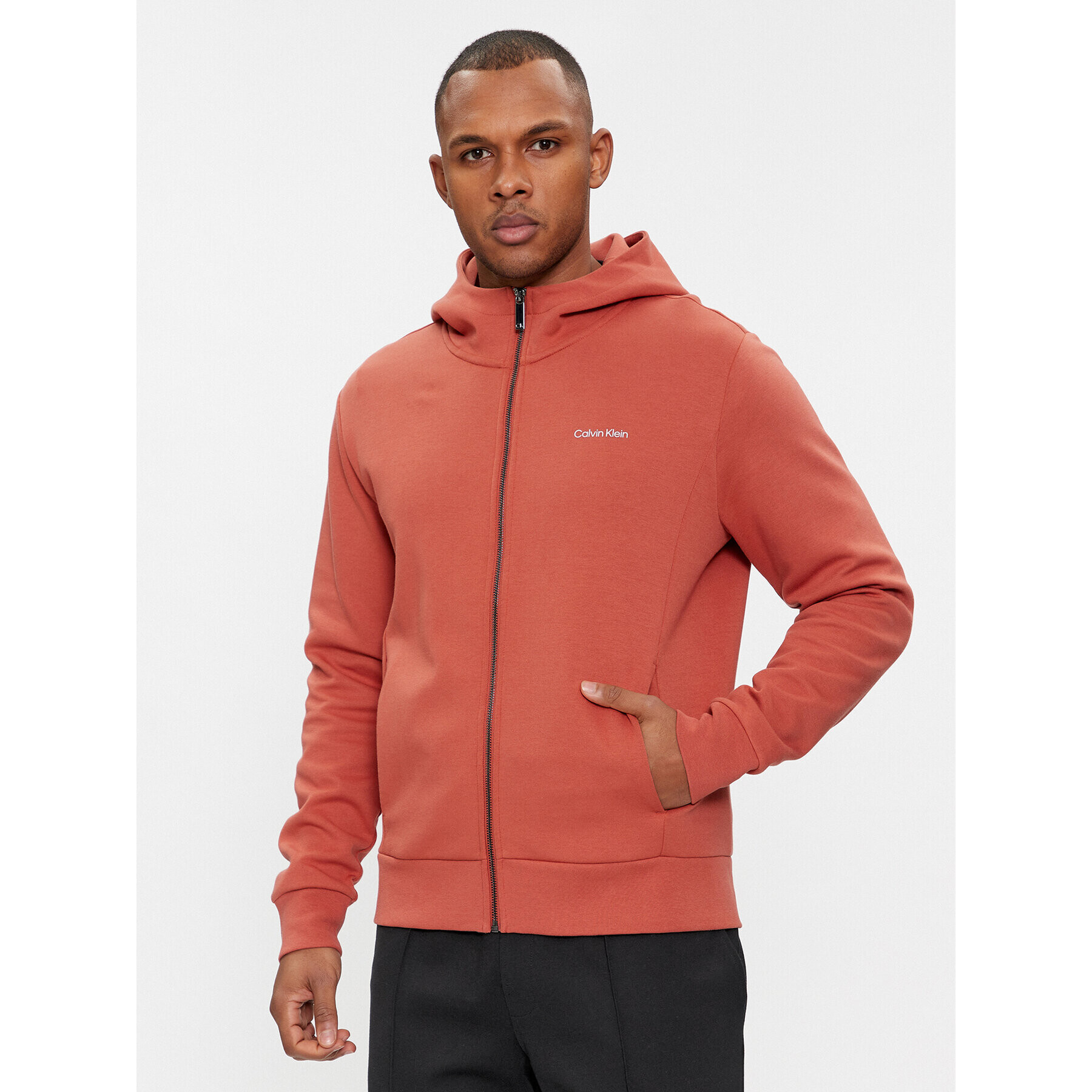 Calvin Klein Суитшърт Micro Logo K10K112752 Оранжев Regular Fit - Pepit.bg