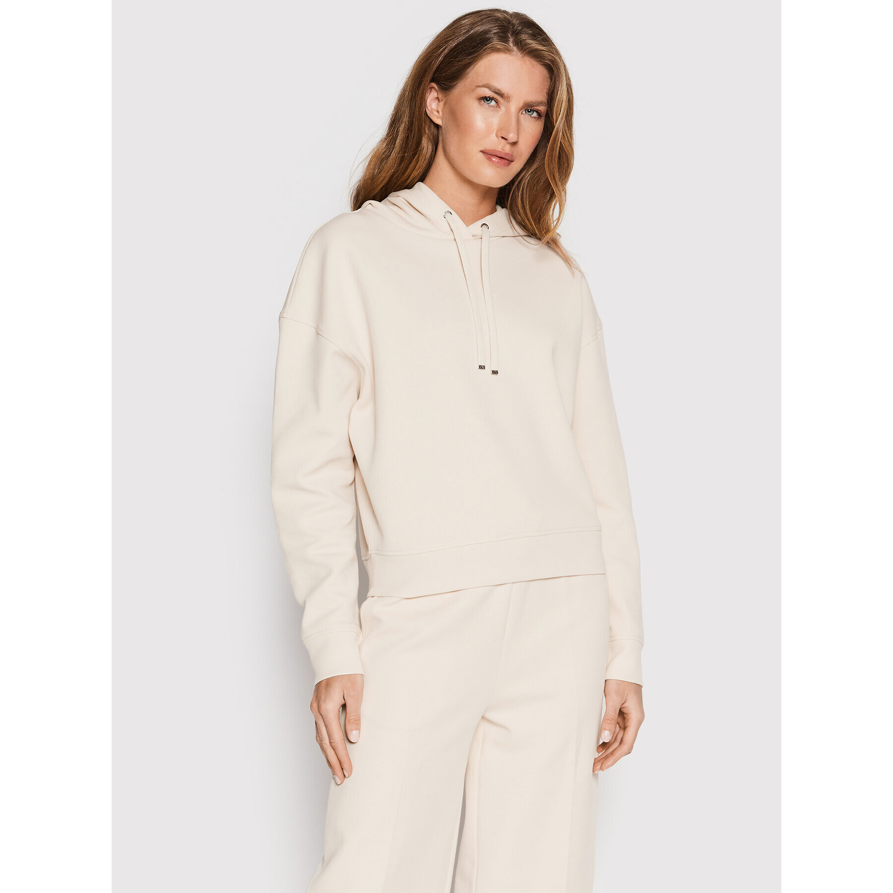 Calvin Klein Суитшърт Micro Logo K20K203619 Бежов Regular Fit - Pepit.bg