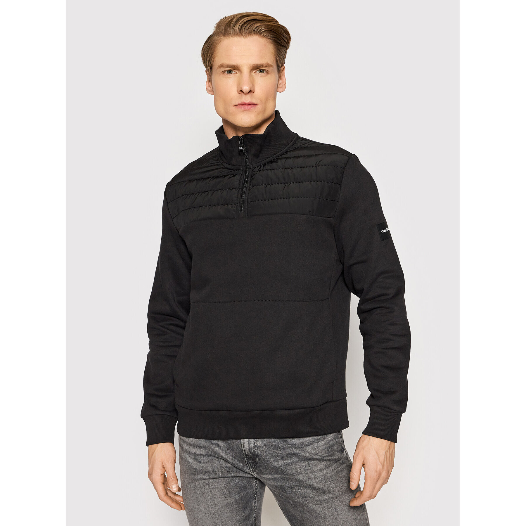 Calvin Klein Суитшърт Technical K10K108063 Черен Regular Fit - Pepit.bg