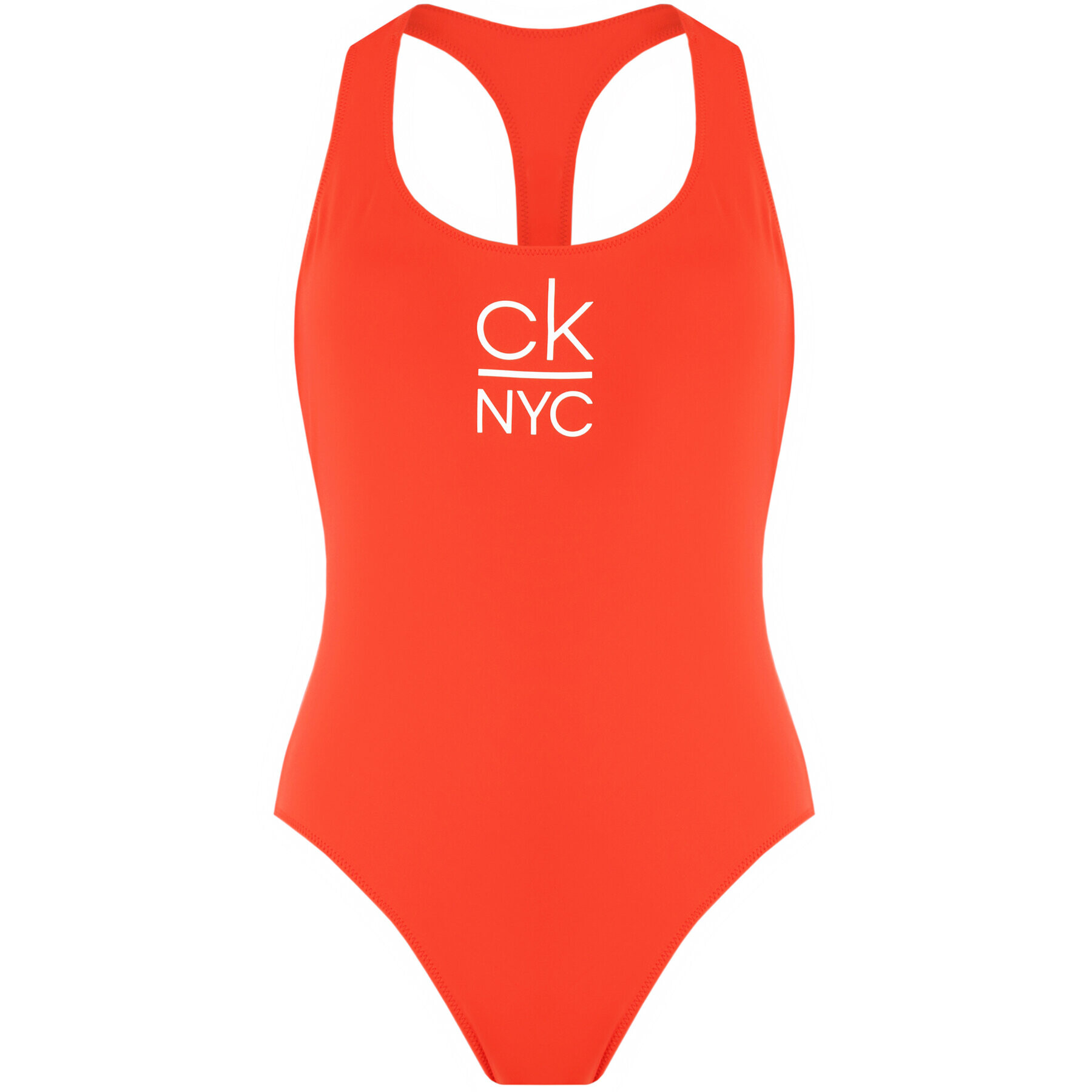 Calvin Klein Swimwear Бански костюм KW0KW00986 Червен - Pepit.bg