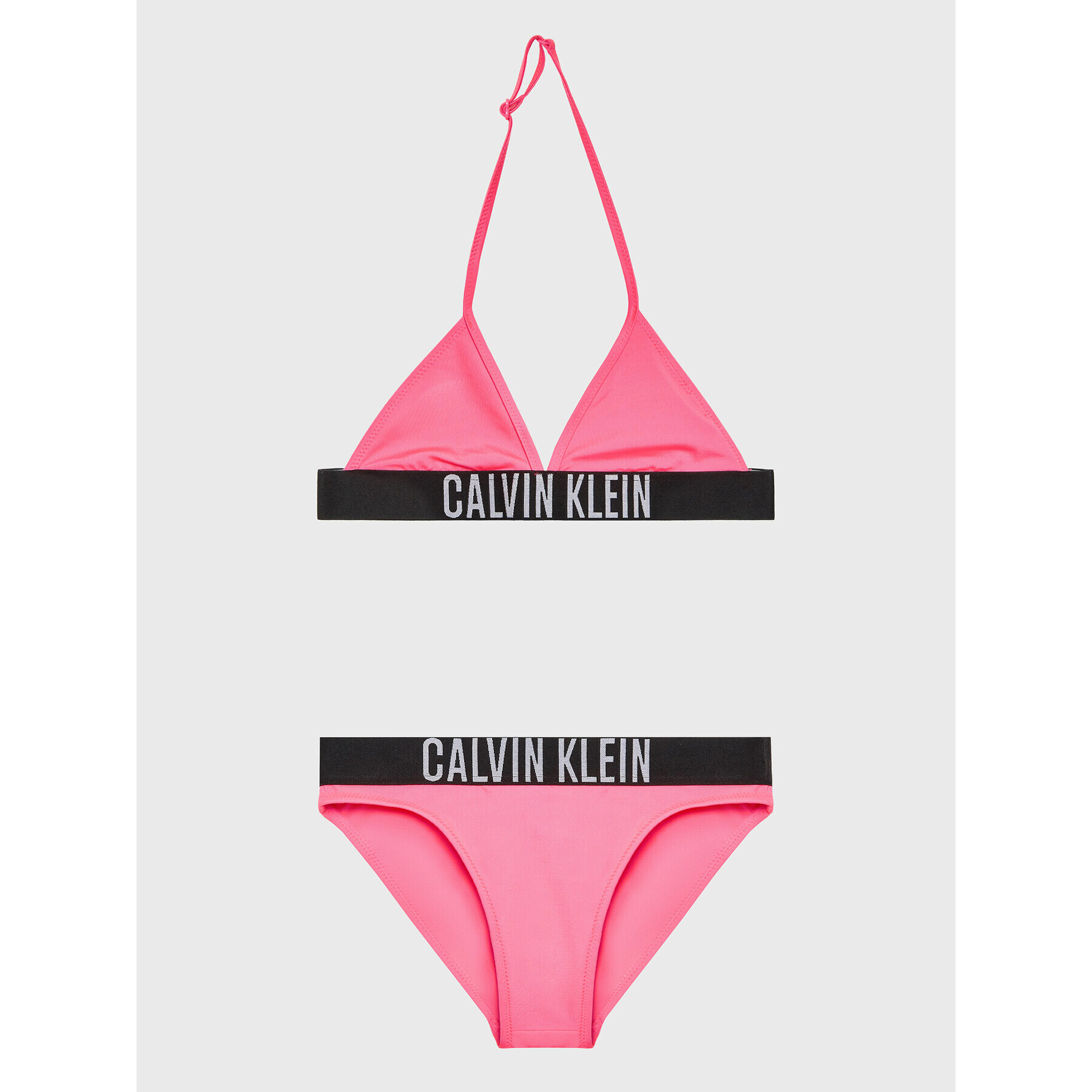 Calvin Klein Swimwear Бански костюм KY0KY00026 Розов - Pepit.bg