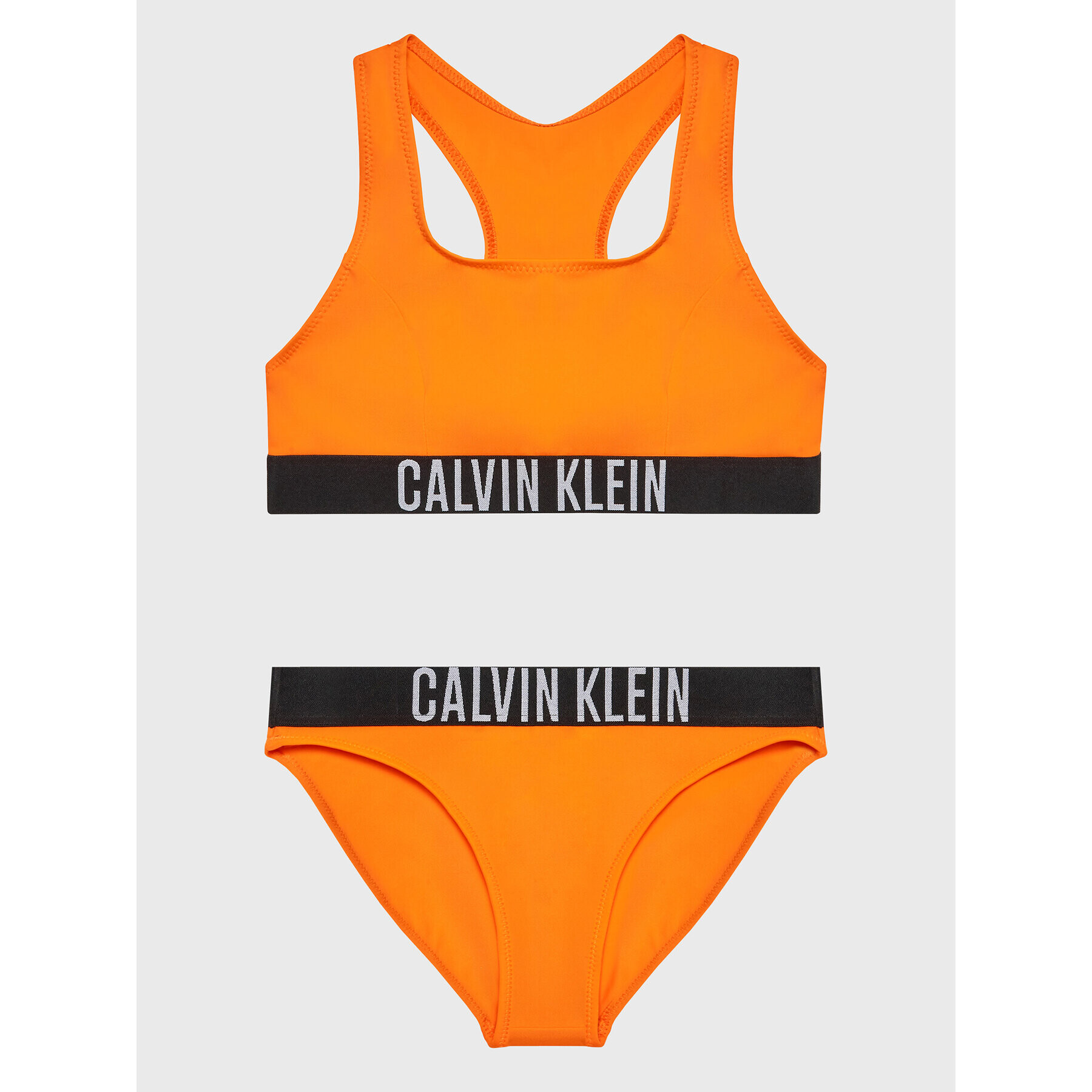 Calvin Klein Swimwear Бански костюм KY0KY00027 Оранжев - Pepit.bg