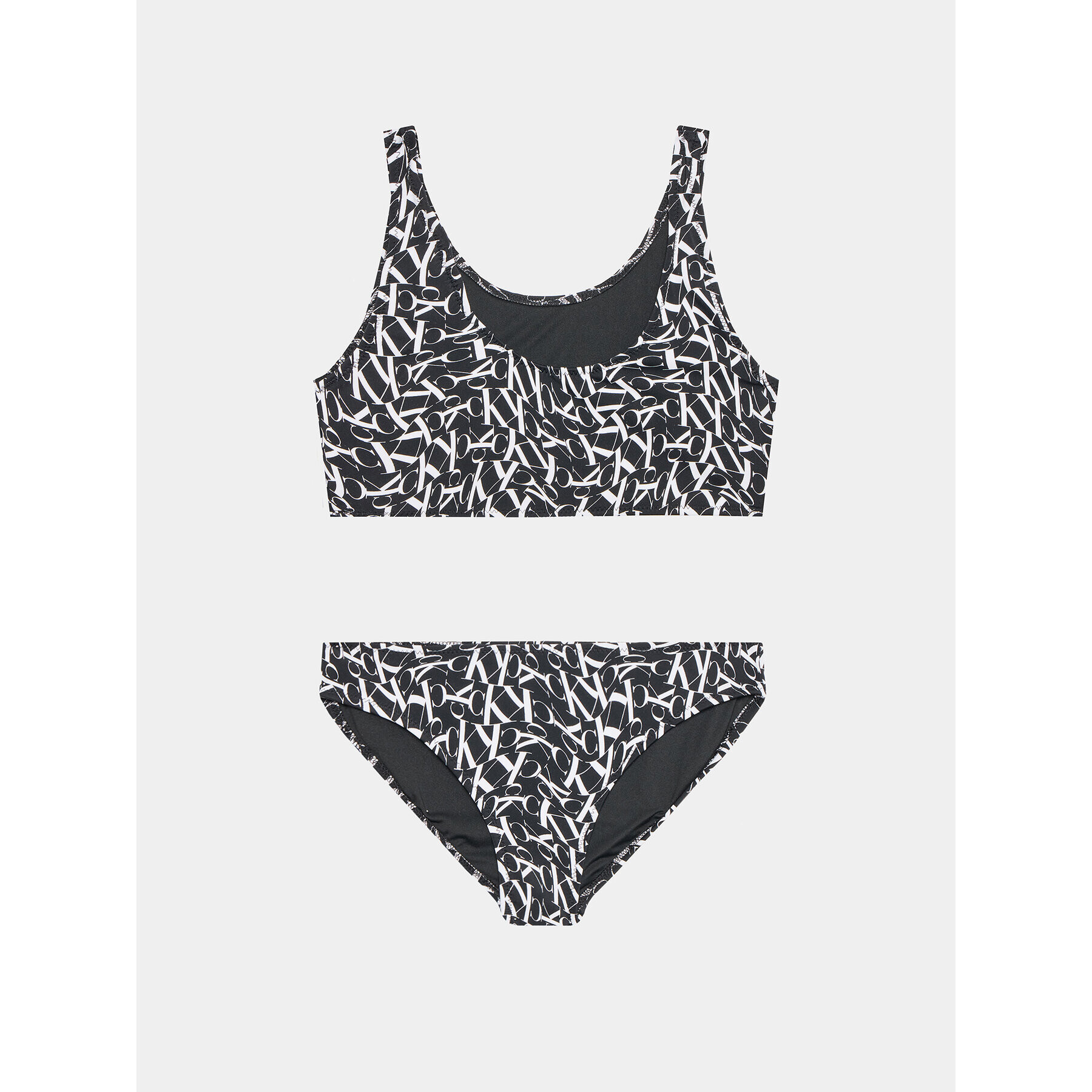 Calvin Klein Swimwear Бански костюм KY0KY00037 Черен - Pepit.bg