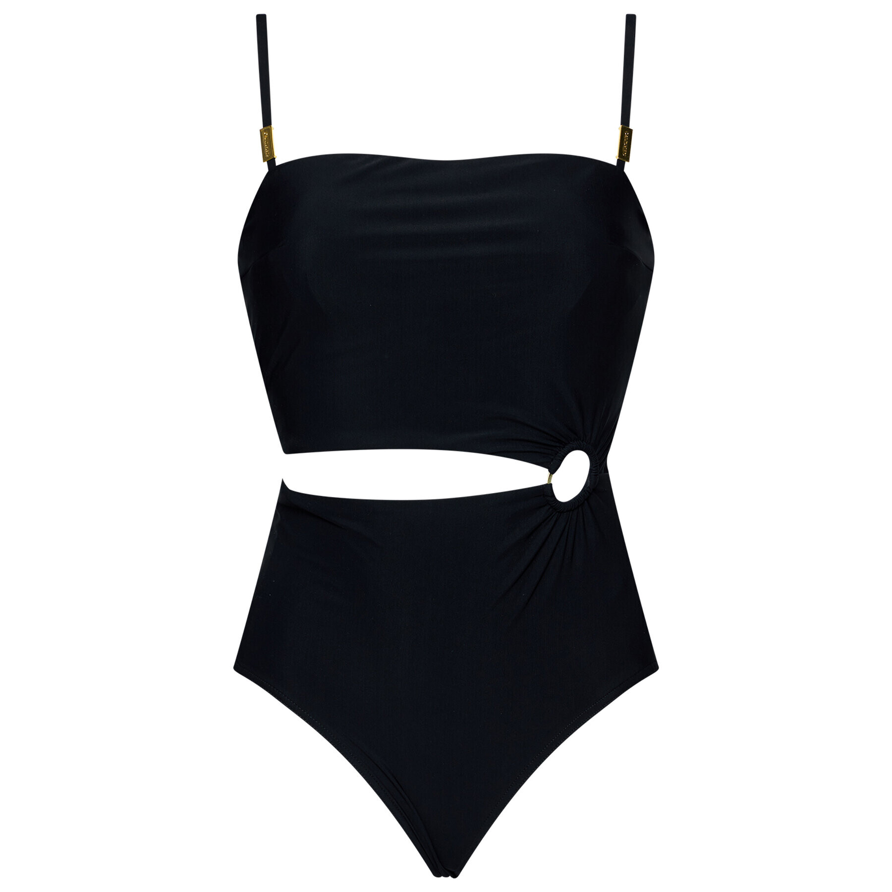 Calvin Klein Swimwear Бански костюм Cut Out KW0KW01381 Черен - Pepit.bg