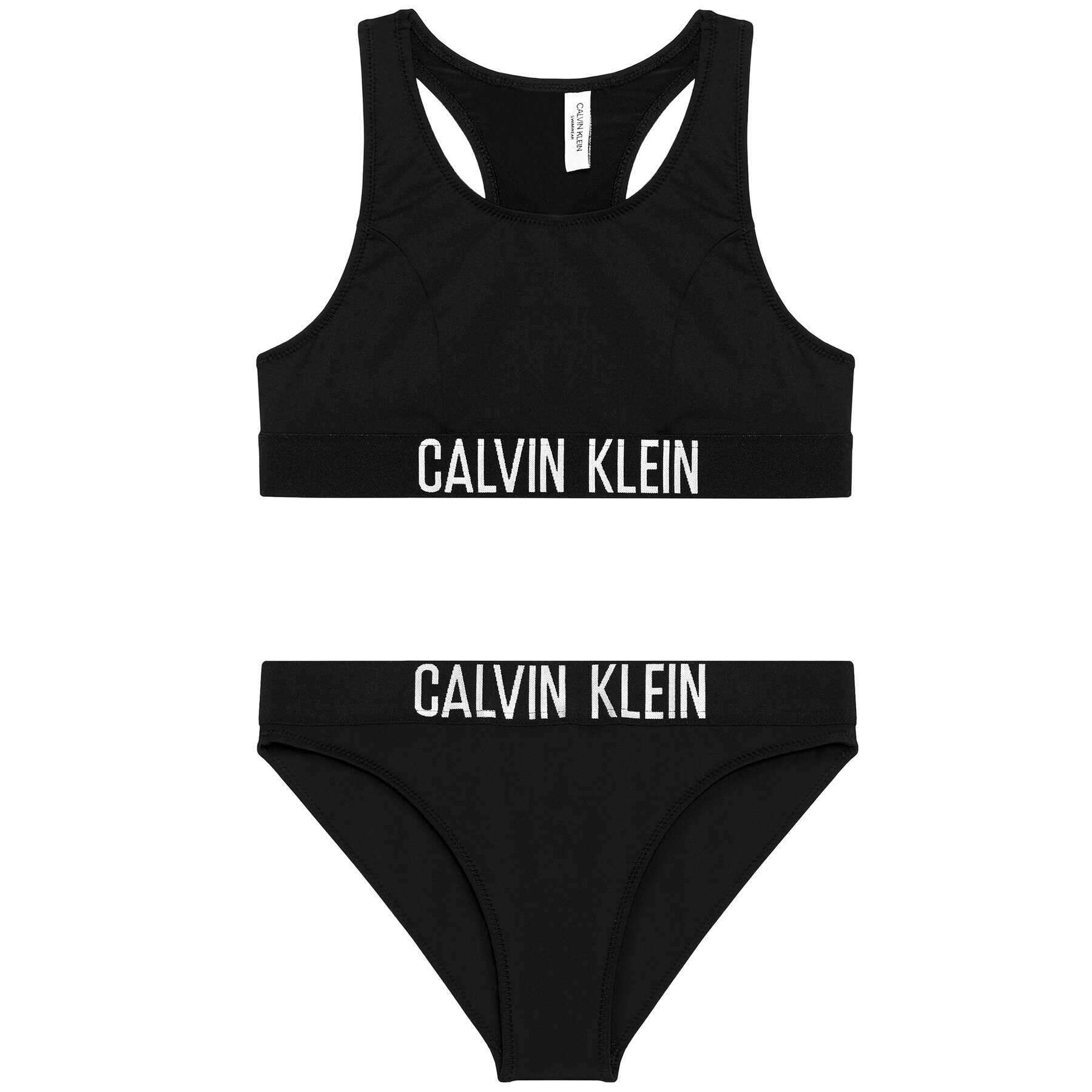 Calvin Klein Swimwear Бански костюм G80G800400 Черен - Pepit.bg