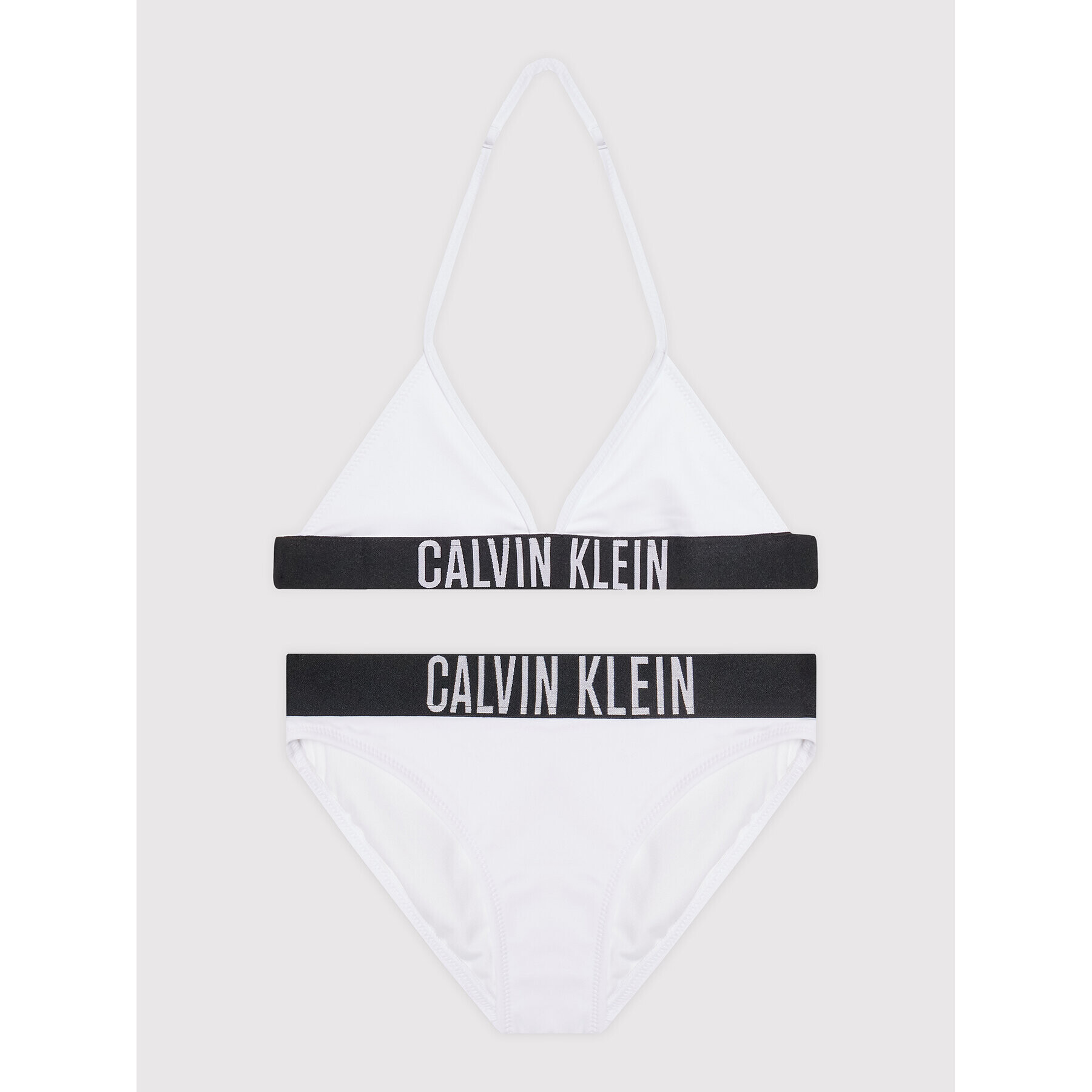 Calvin Klein Swimwear Бански костюм Intense Power KY0KY00009 Бял - Pepit.bg