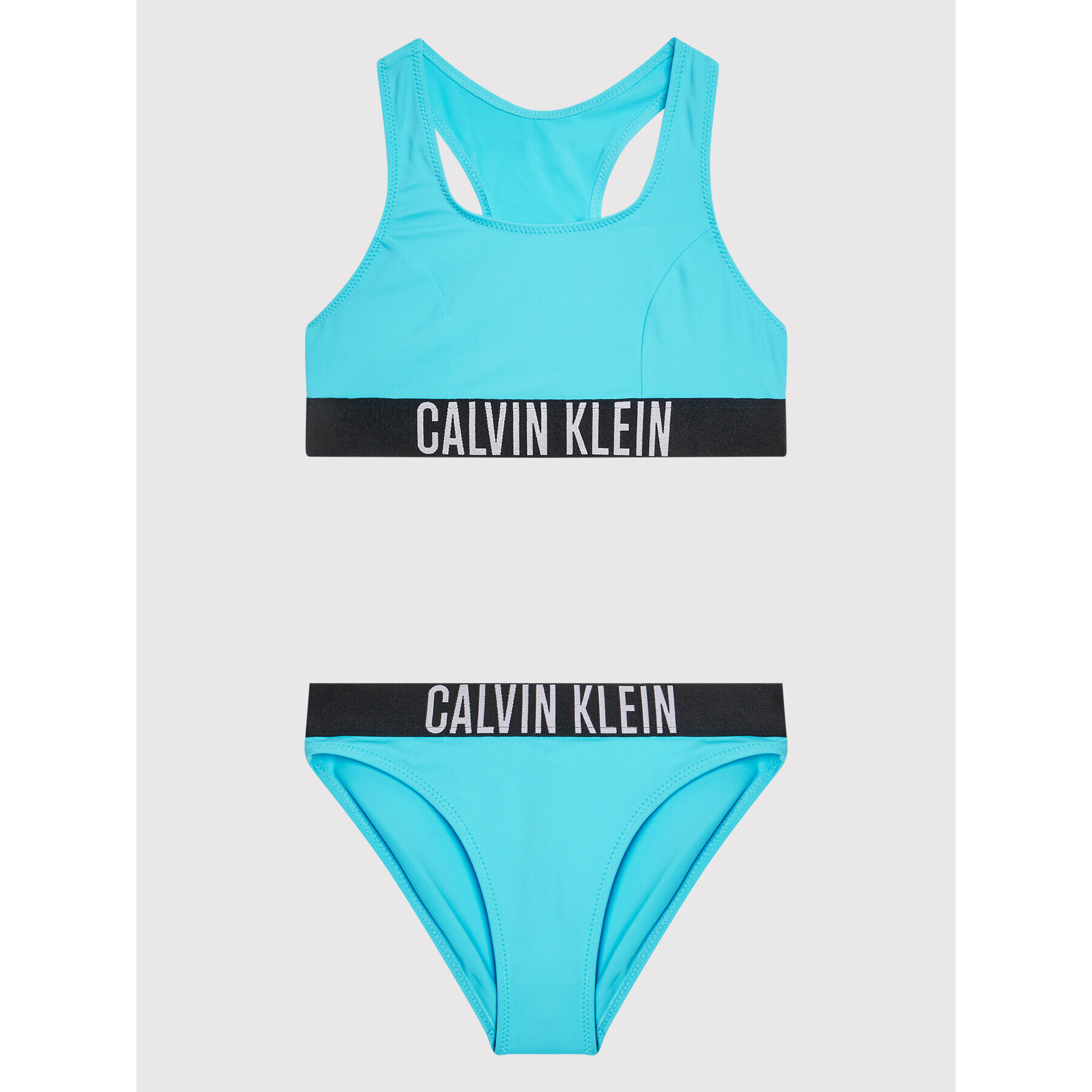 Calvin Klein Swimwear Бански костюм Intense Power KY0KY00010 Син - Pepit.bg