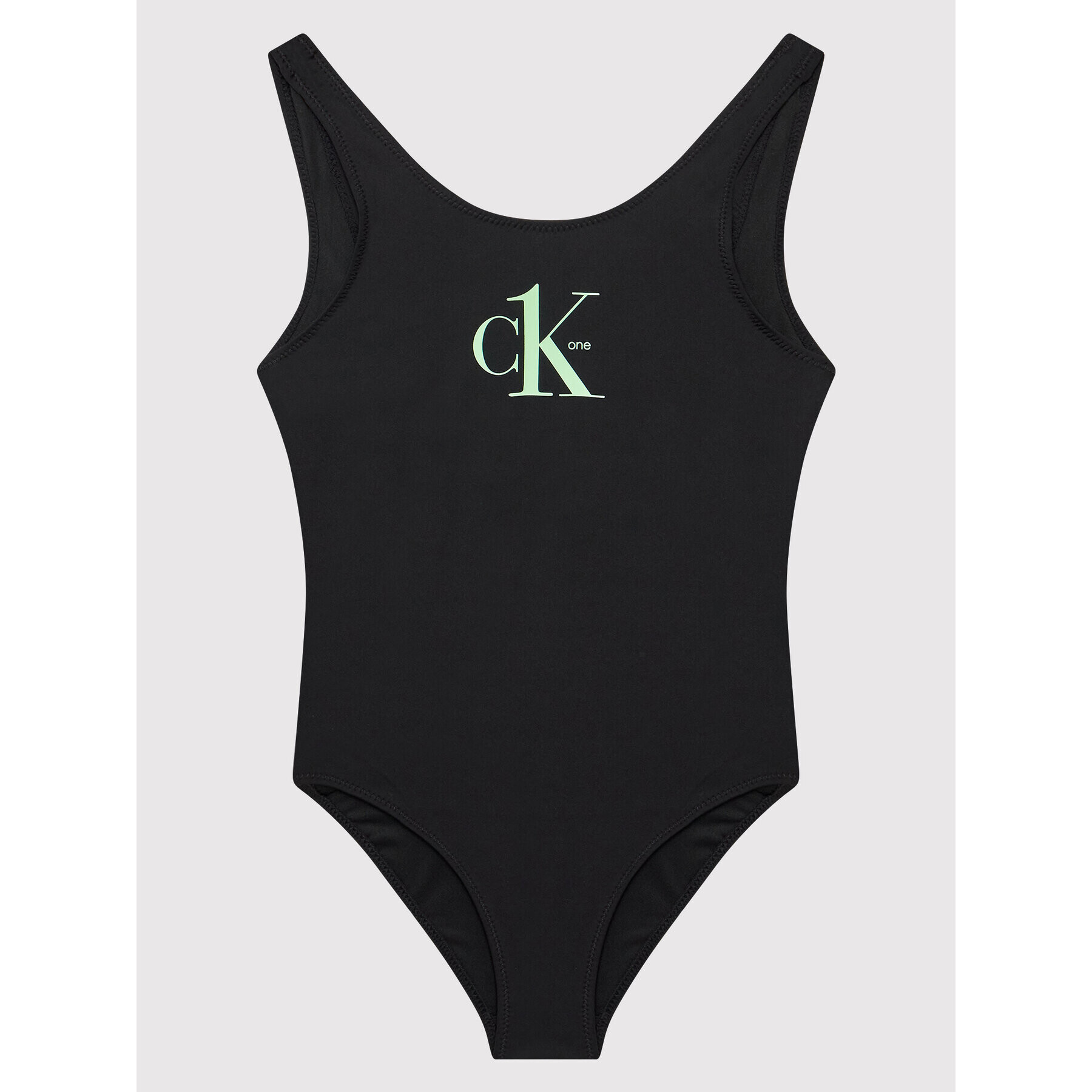 Calvin Klein Swimwear Бански костюм KY0KY00018 Черен - Pepit.bg