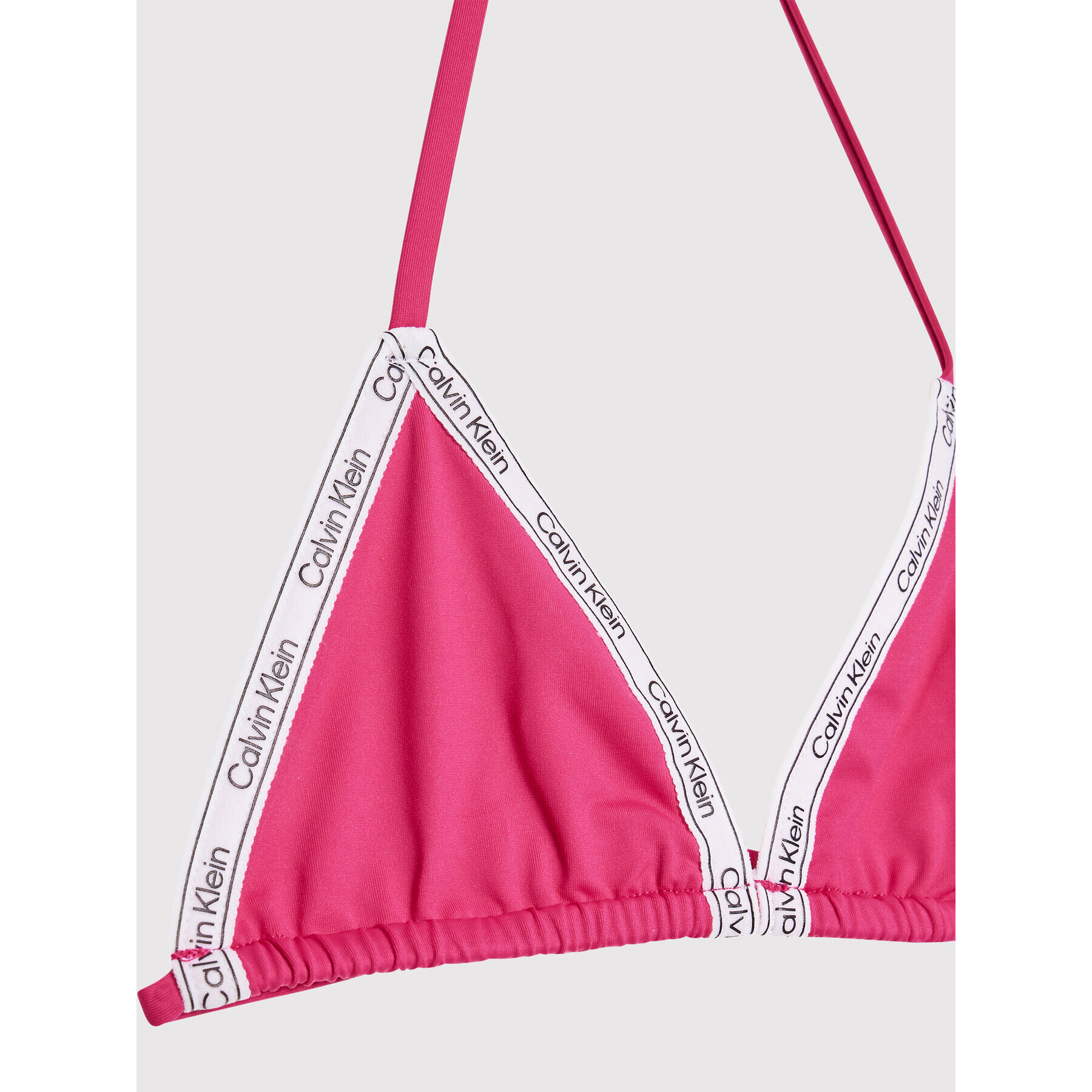 Calvin Klein Swimwear Бански костюм Logo Tape KY0KY00008 Розов - Pepit.bg