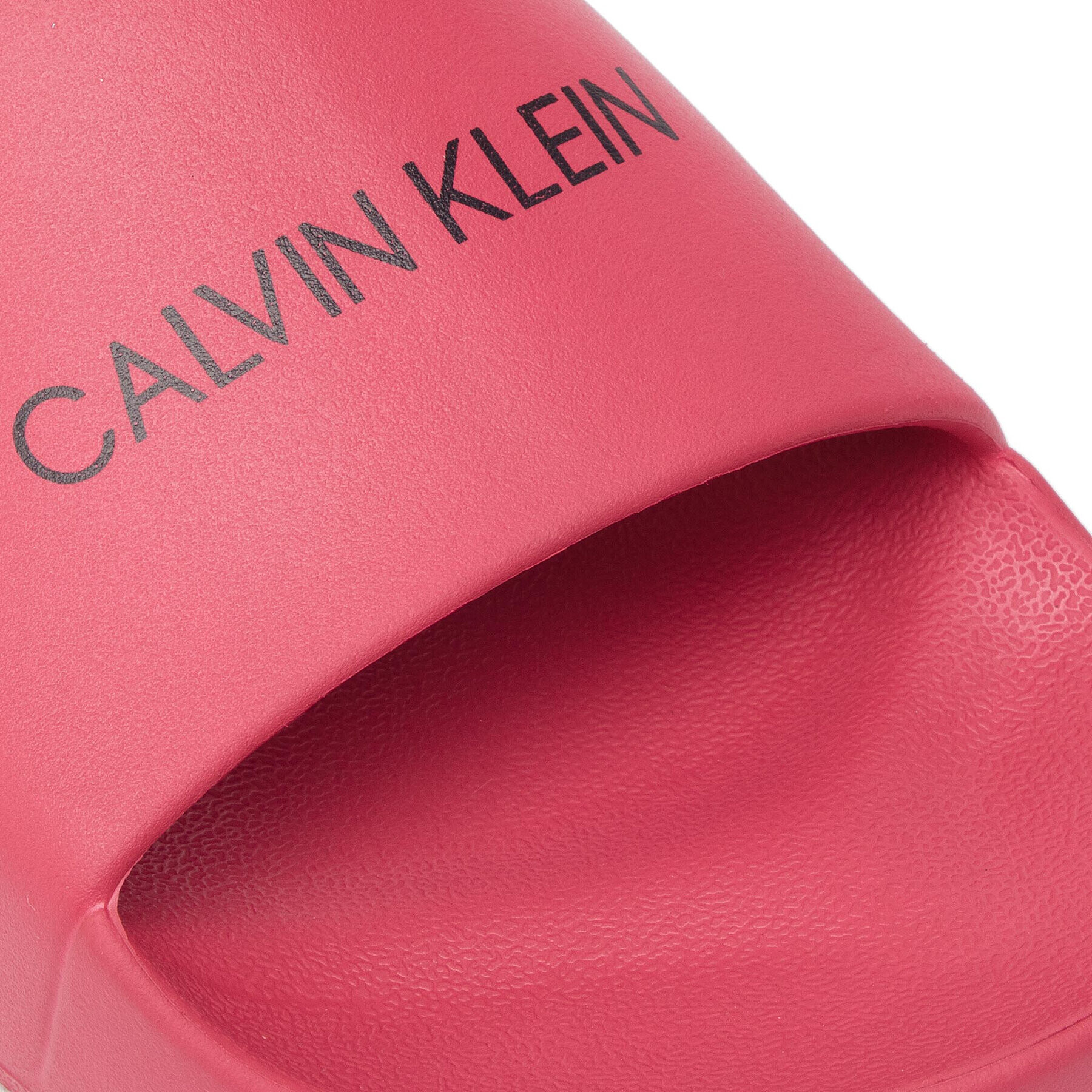 Calvin Klein Swimwear Чехли Slide KM0KM00375 Червен - Pepit.bg