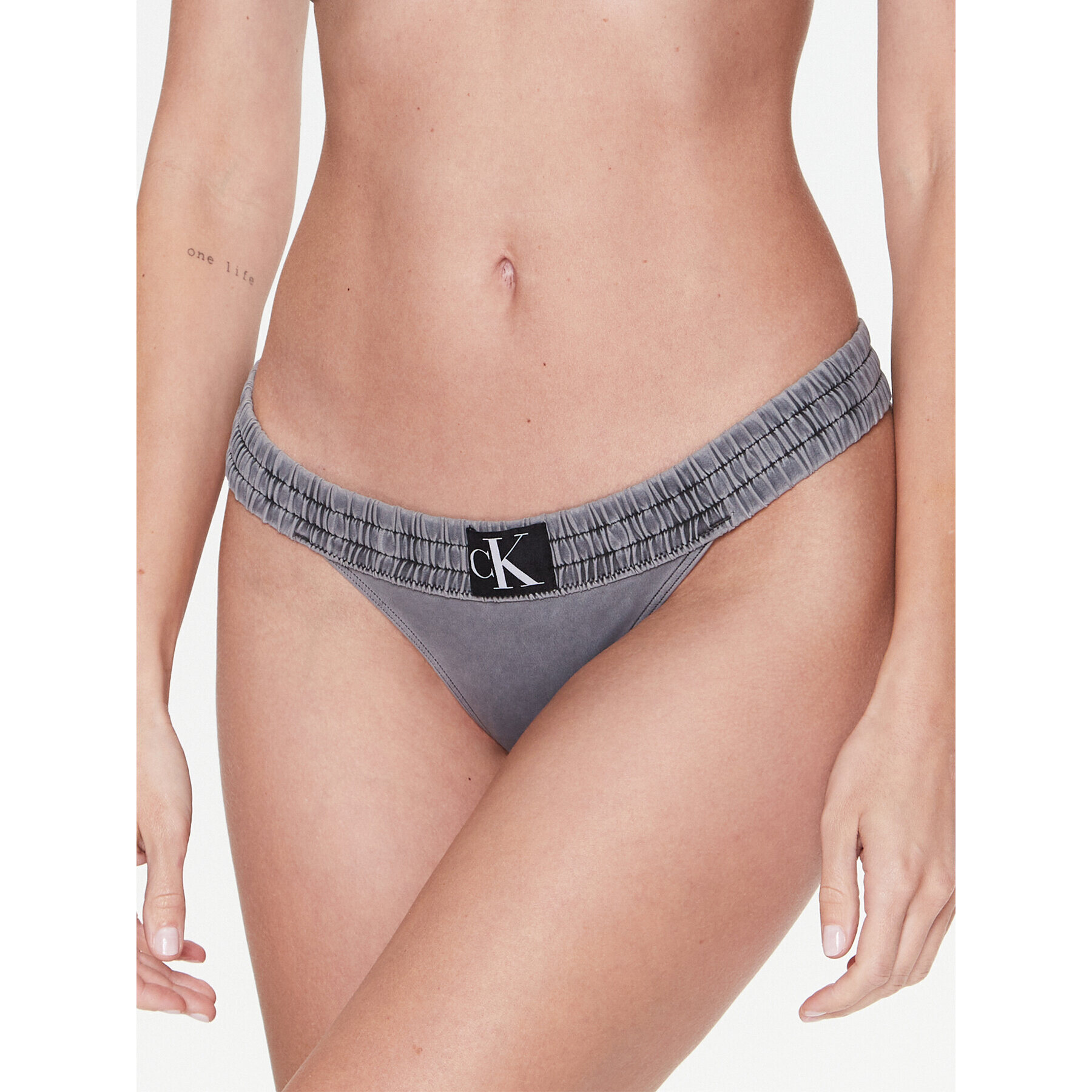 Calvin Klein Swimwear Долнище на бански KW0KW02065 Сив - Pepit.bg