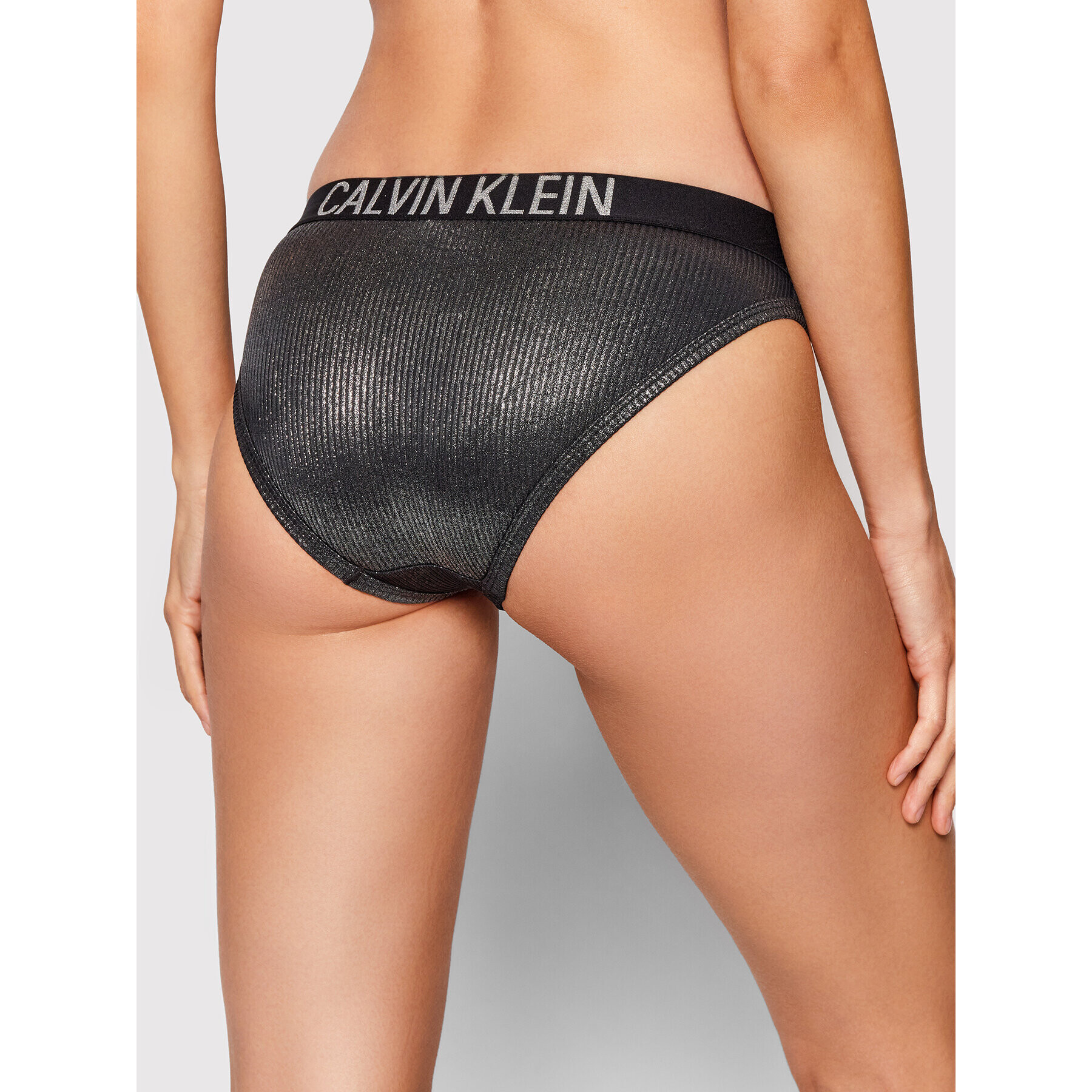 Calvin Klein Swimwear Долнище на бански Core Festive KW0KW01578 Сребрист - Pepit.bg