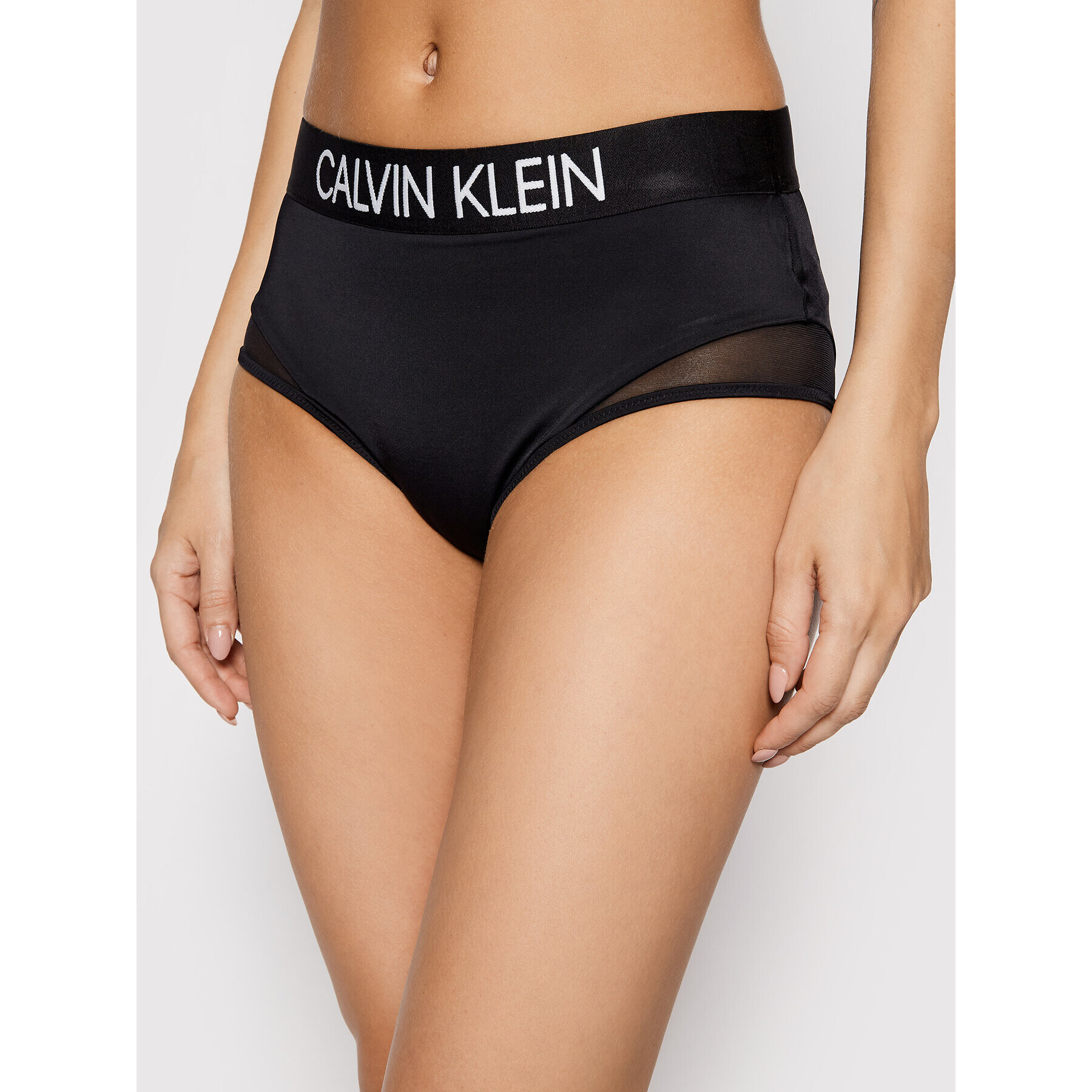 Calvin Klein Swimwear Долнище на бански KW0KW01244 Черен - Pepit.bg