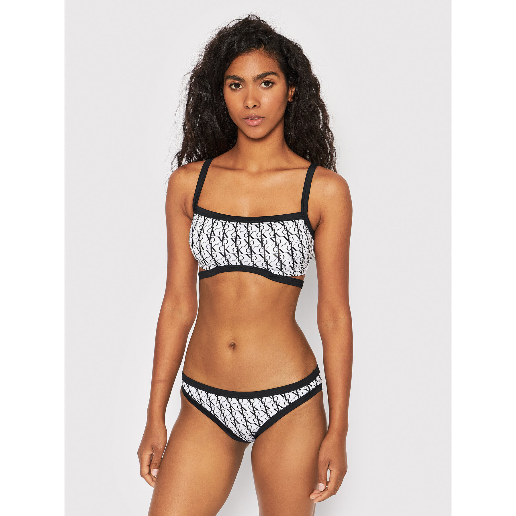 Calvin Klein Swimwear Долнище на бански KW0KW01703 Бял - Pepit.bg