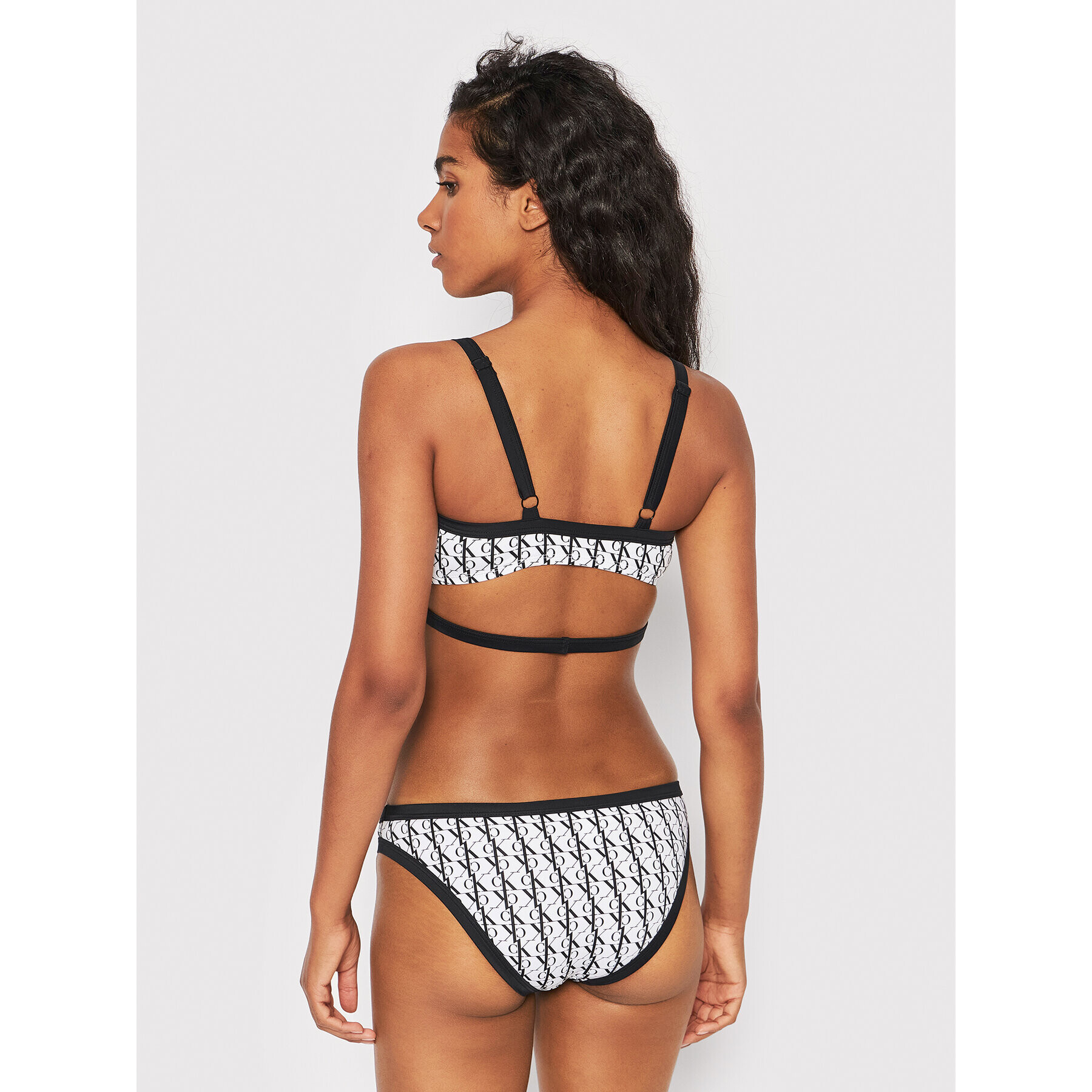 Calvin Klein Swimwear Долнище на бански KW0KW01703 Бял - Pepit.bg