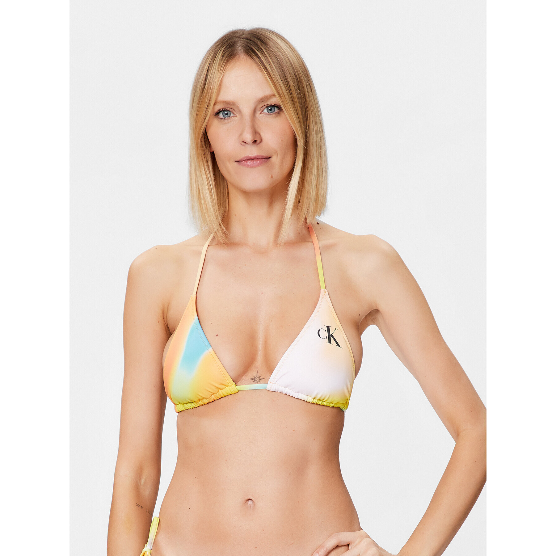 Calvin Klein Swimwear Горнище на бански KW0KW02079 Цветен - Pepit.bg