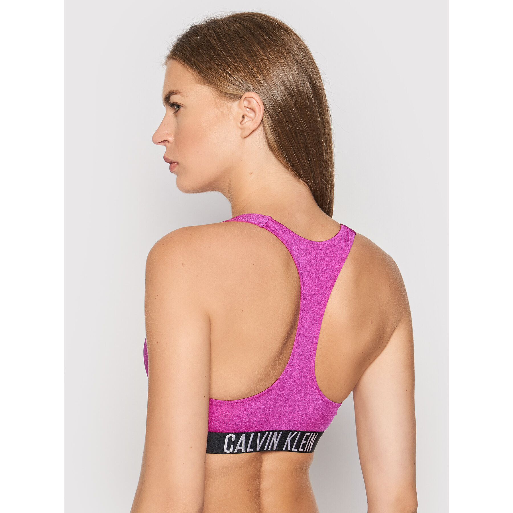 Calvin Klein Swimwear Горнище на бански KW0KW01459 Розов - Pepit.bg