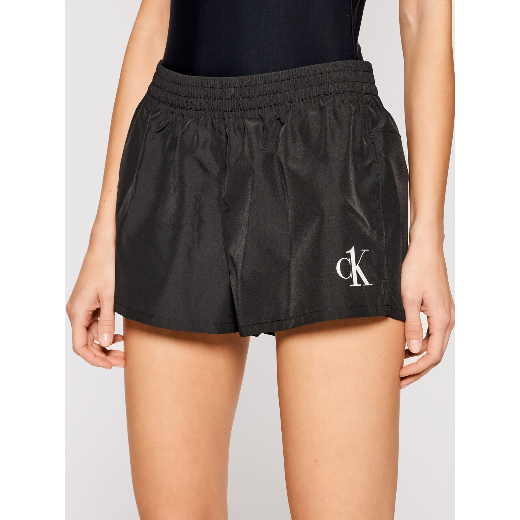 Calvin Klein Swimwear Плажни шорти KW0KW01364 Черен Regular Fit - Pepit.bg