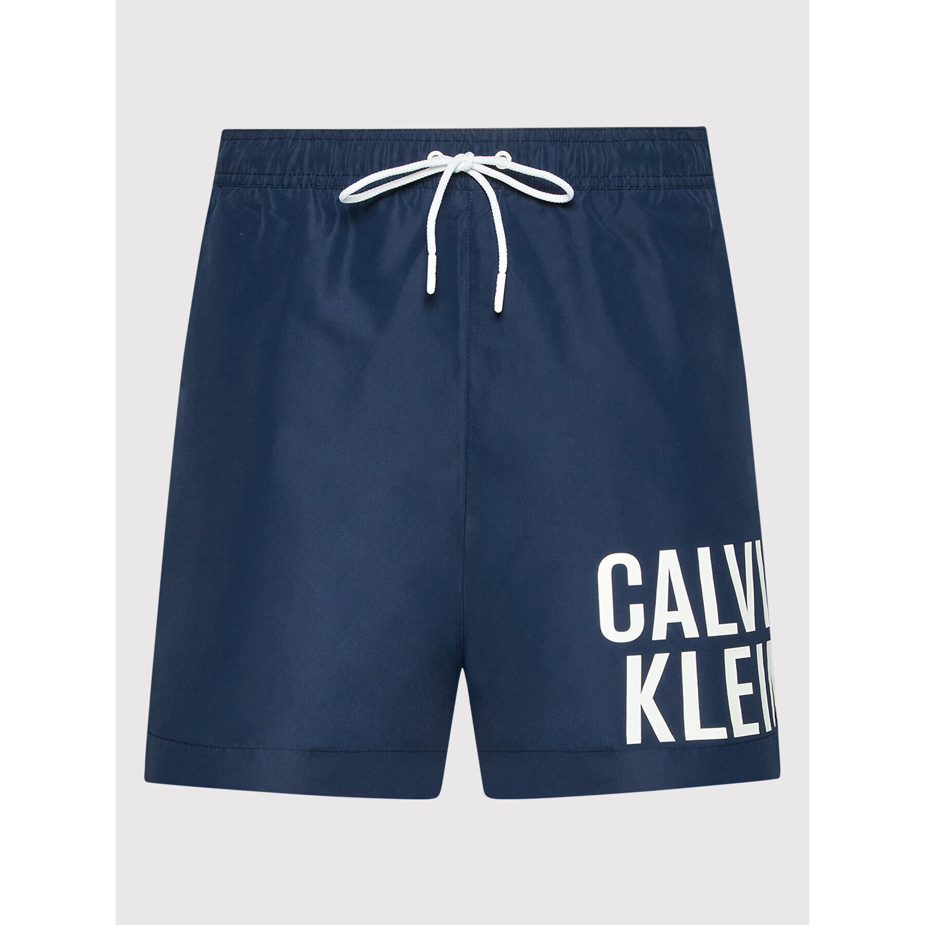 Calvin Klein Swimwear Плувни шорти Intense Power KM0KM00701 Тъмносин Regular Fit - Pepit.bg