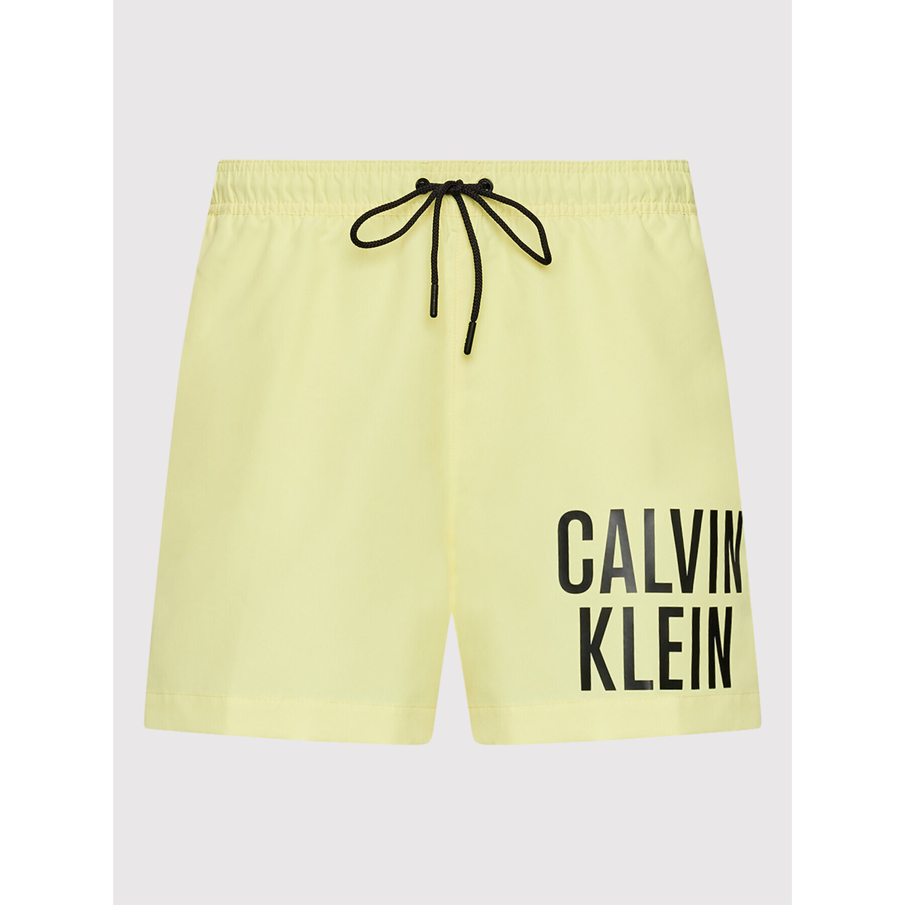 Calvin Klein Swimwear Плувни шорти Intense Power KM0KM00701 Жълт Regular Fit - Pepit.bg