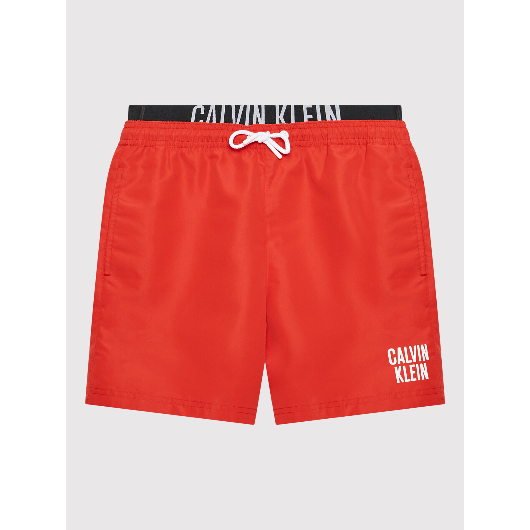 Calvin Klein Swimwear Плувни шорти Intense Power KV0KV00001 Червен Regular Fit - Pepit.bg